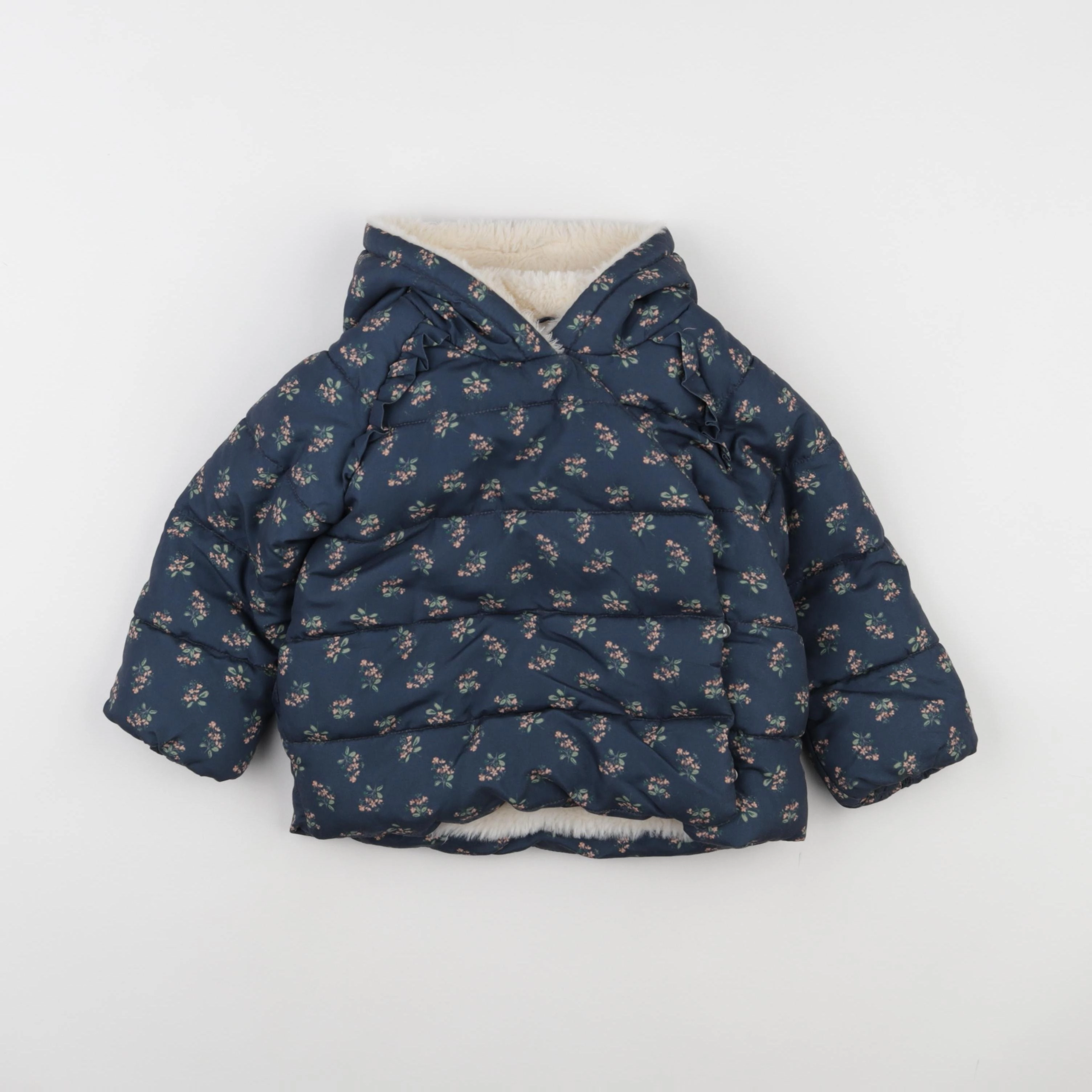 Vertbaudet - doudoune bleu - 24 mois