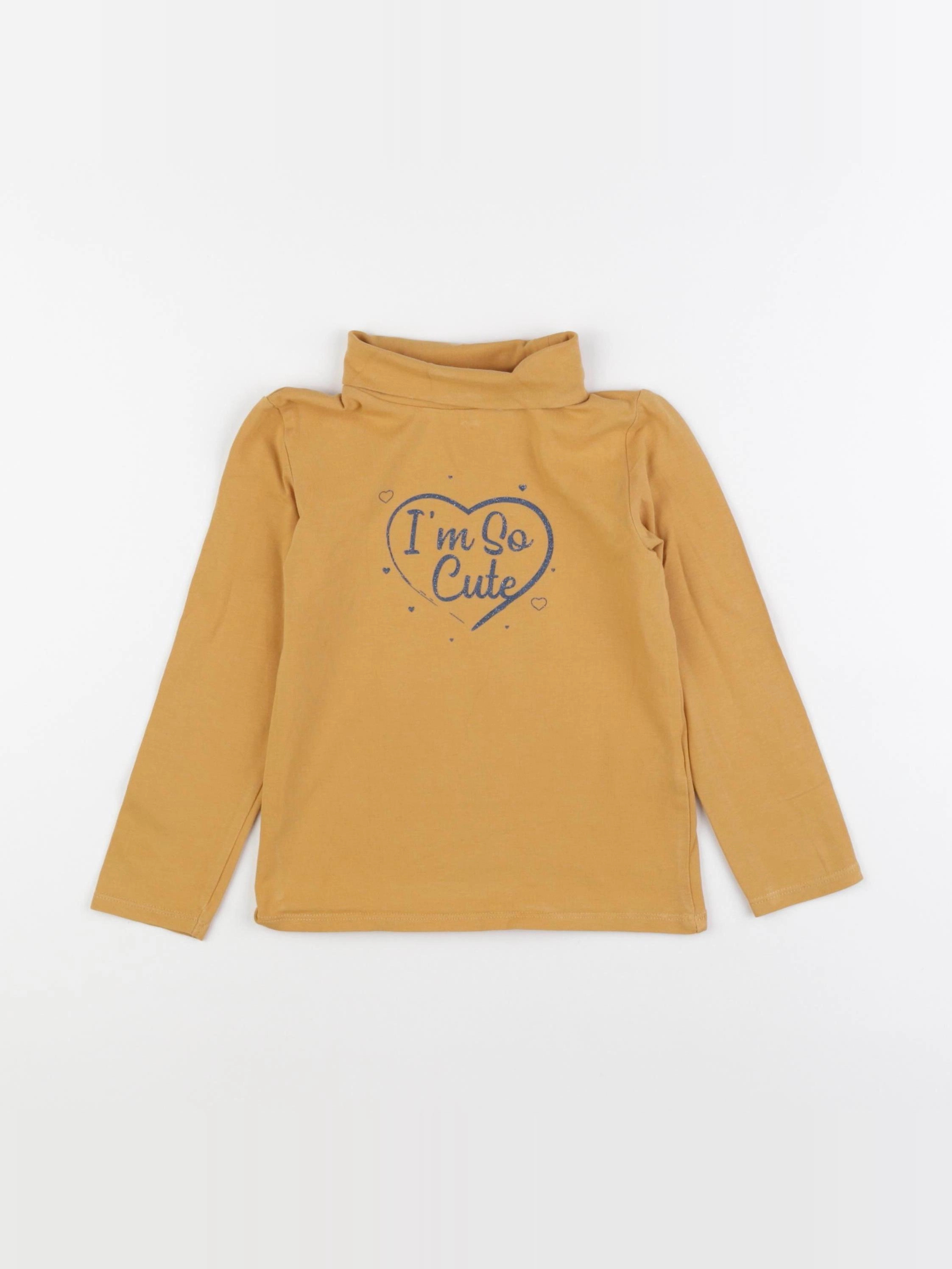 Vertbaudet - sous-pull jaune - 4 ans