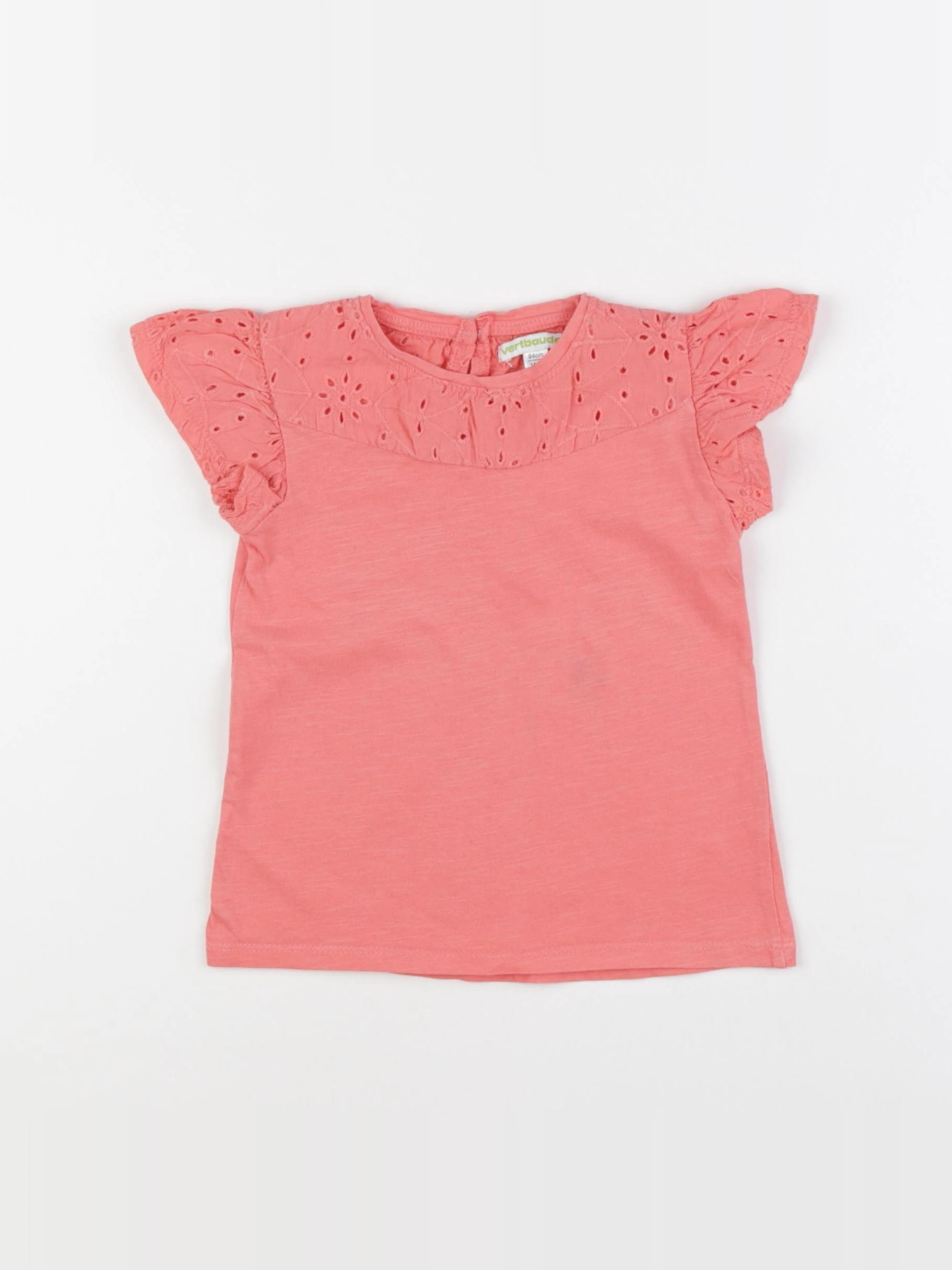 Vertbaudet - tee-shirt rose - 3 ans