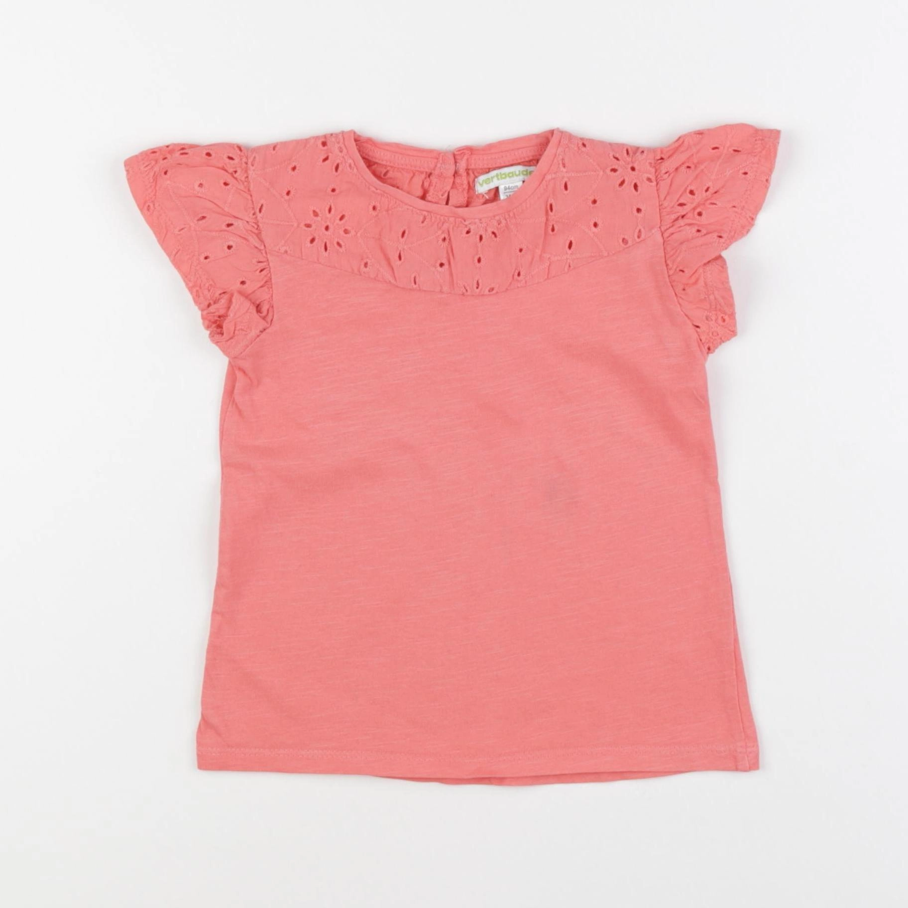 Vertbaudet - tee-shirt rose - 3 ans