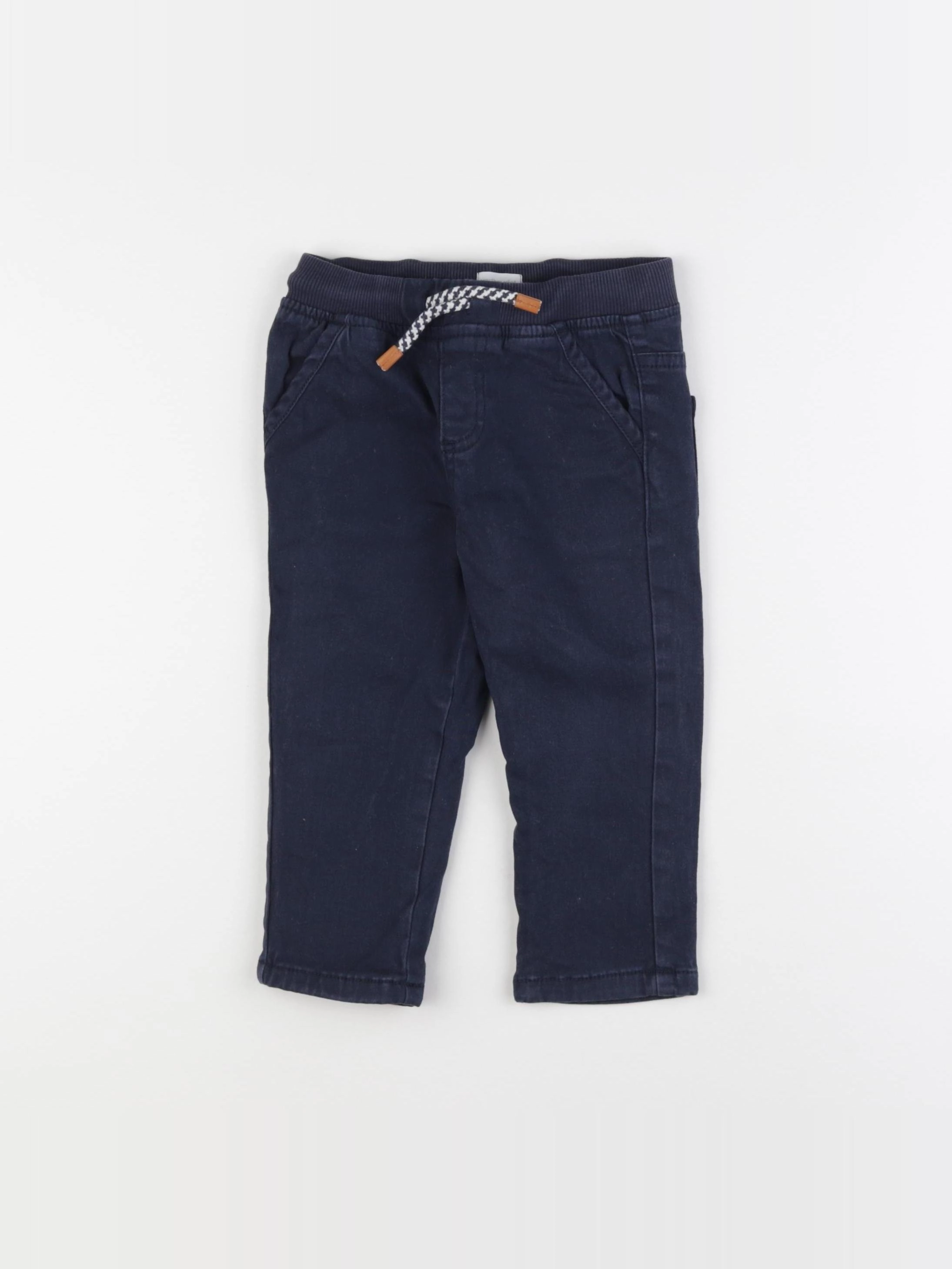 Vertbaudet - pantalon bleu - 24 mois