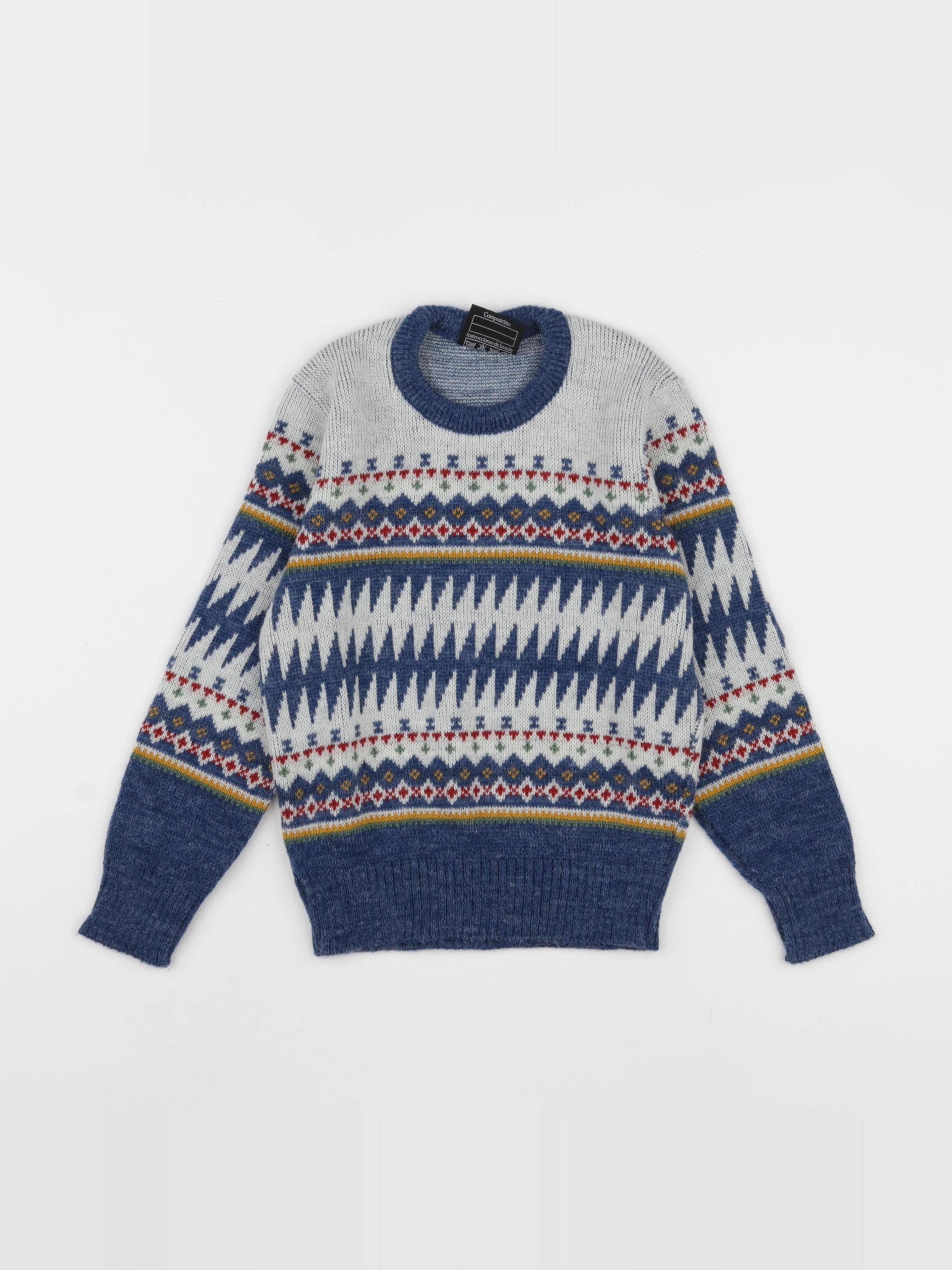 Vintage - pull bleu - 6 ans