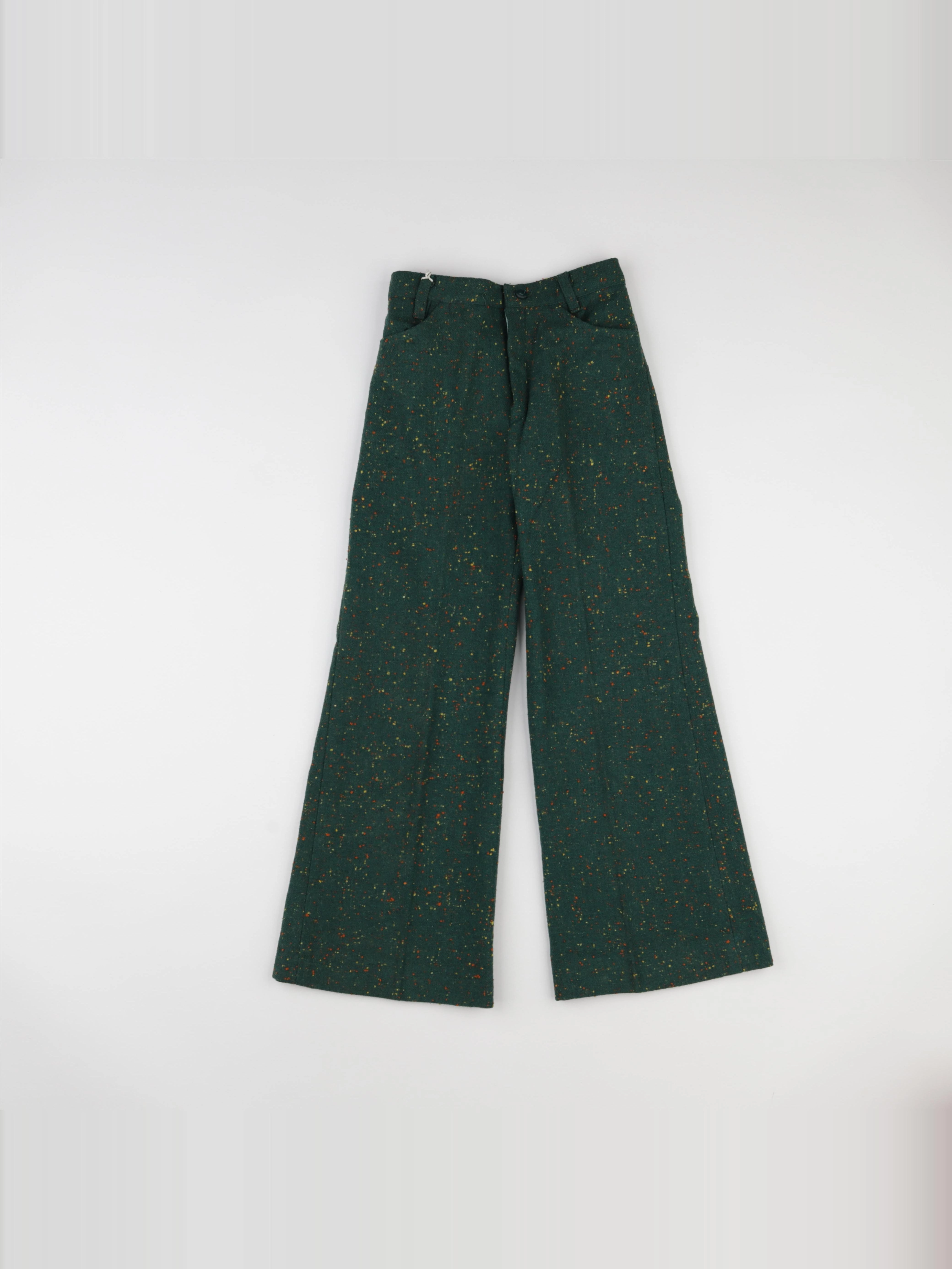 Vintage - pantalon vert - 7 ans