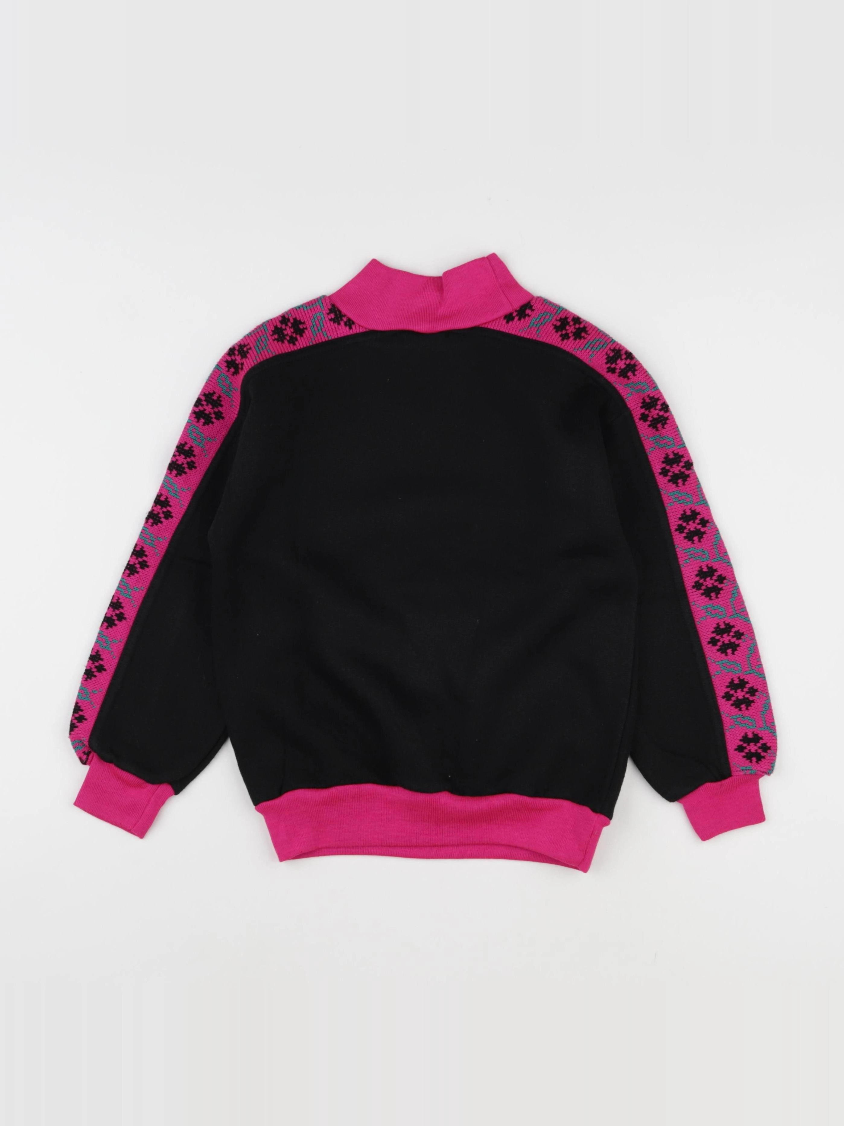 Vintage - sweat rose, noir - 8 ans