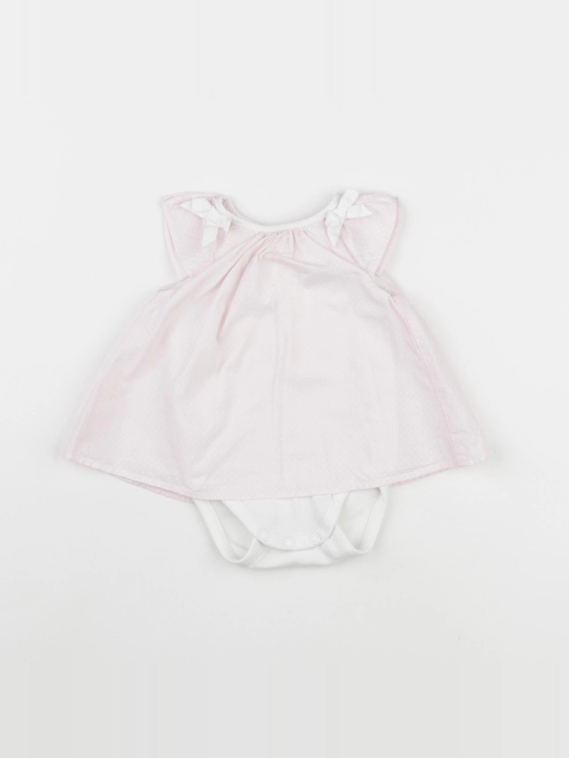 Jacadi - body robe rose - 1 mois