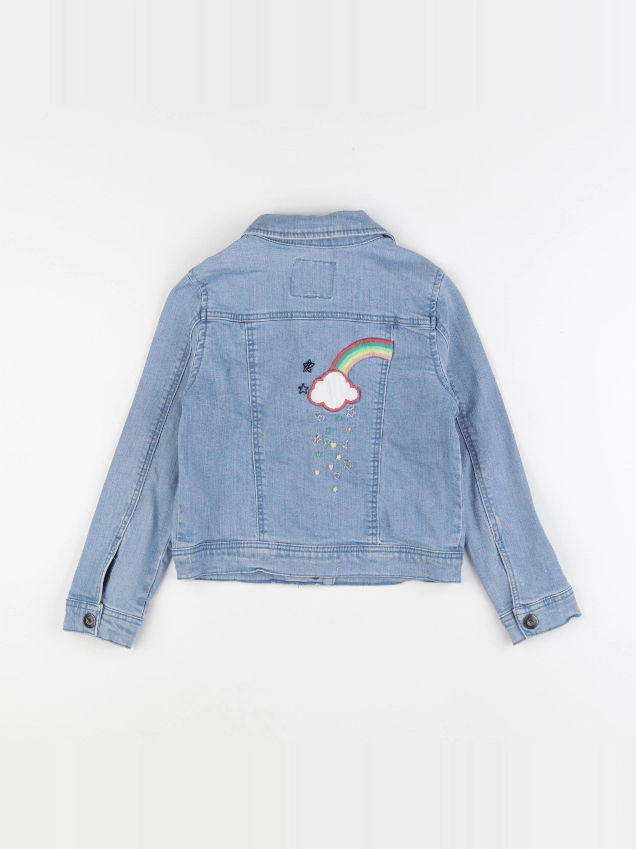 Vertbaudet - veste imprimé au dos bleu - 6 ans