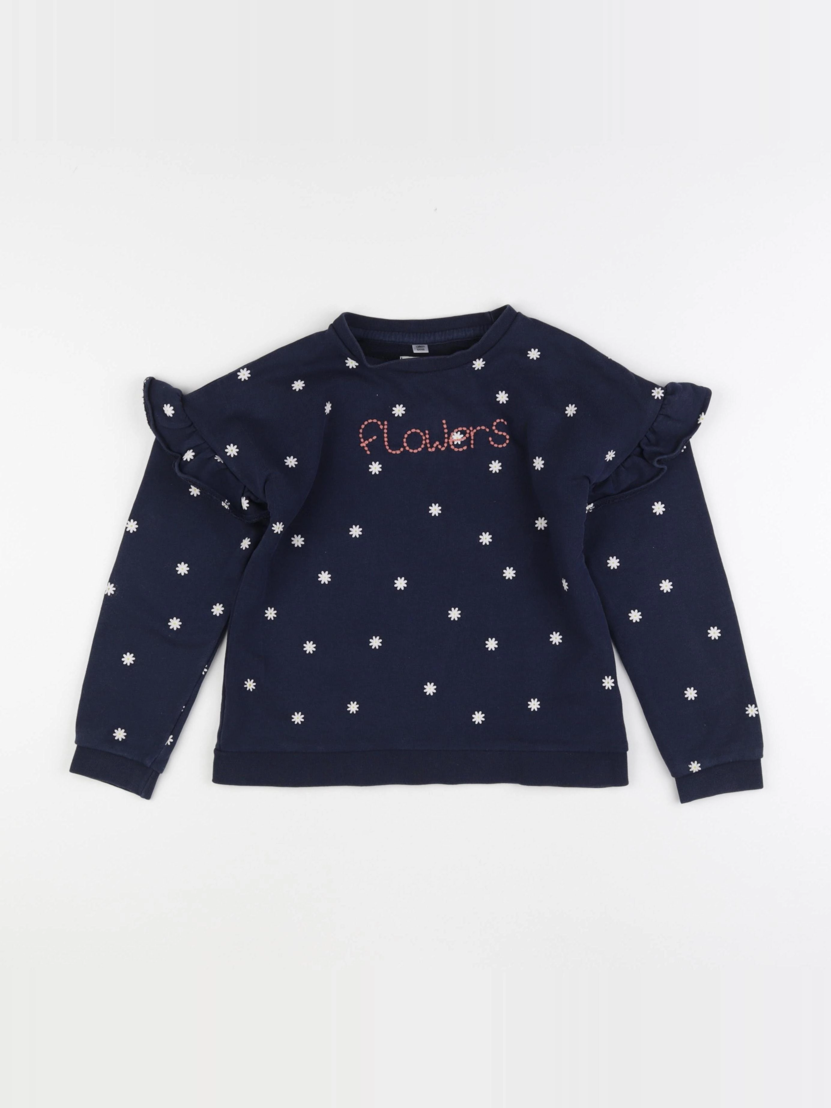 Vertbaudet - sweat bleu - 8 ans