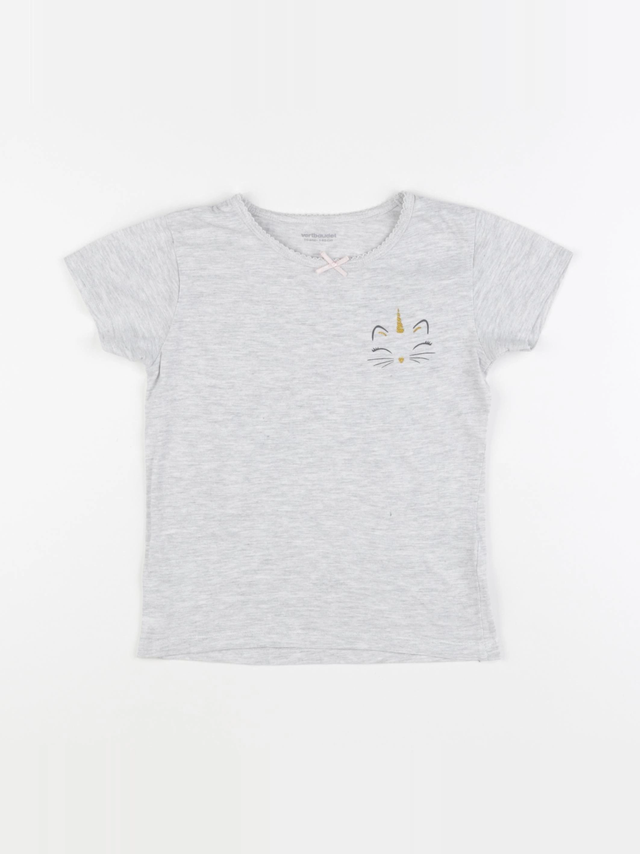 Vertbaudet - maillot de corps gris - 10 ans