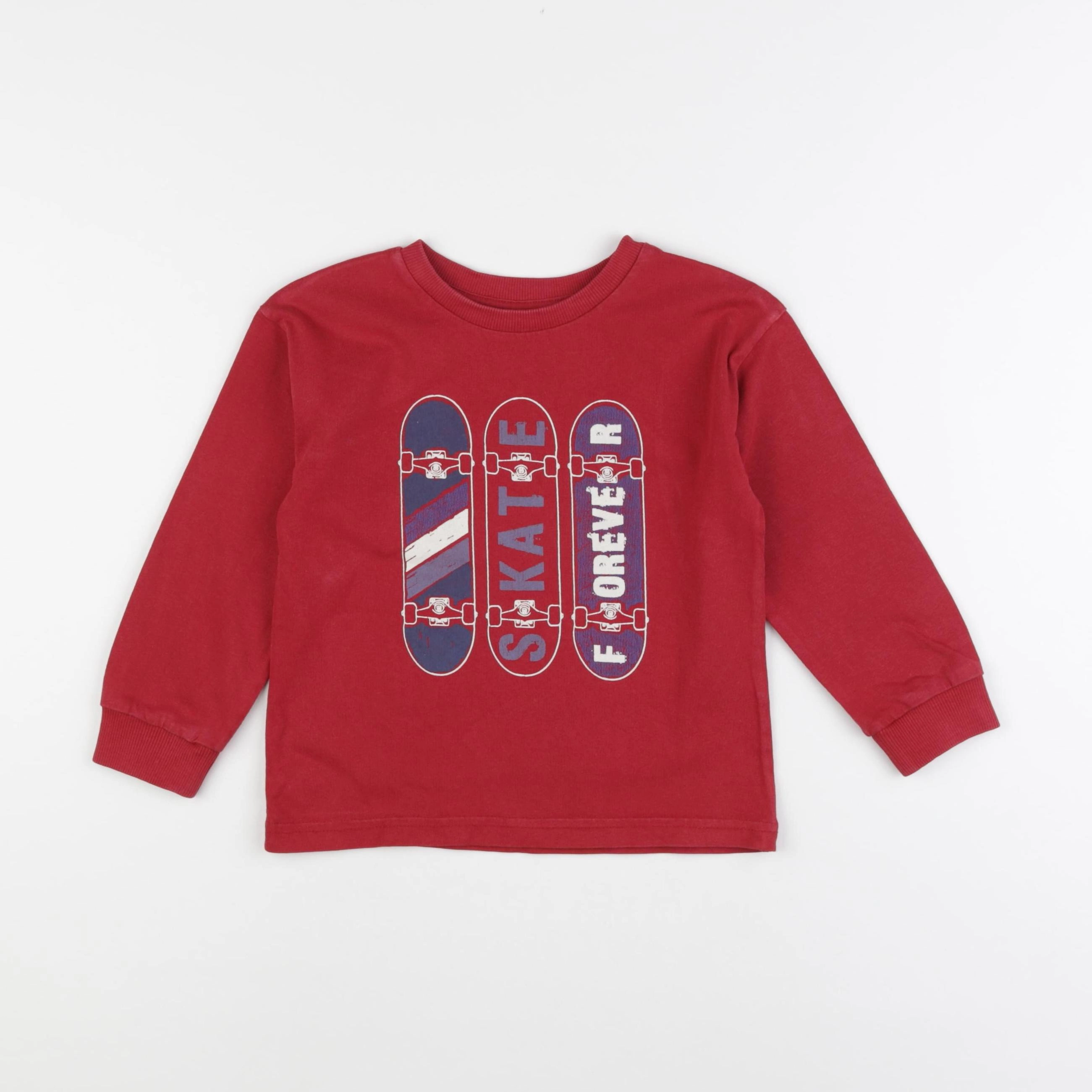 Vertbaudet - tee-shirt rouge - 4 ans