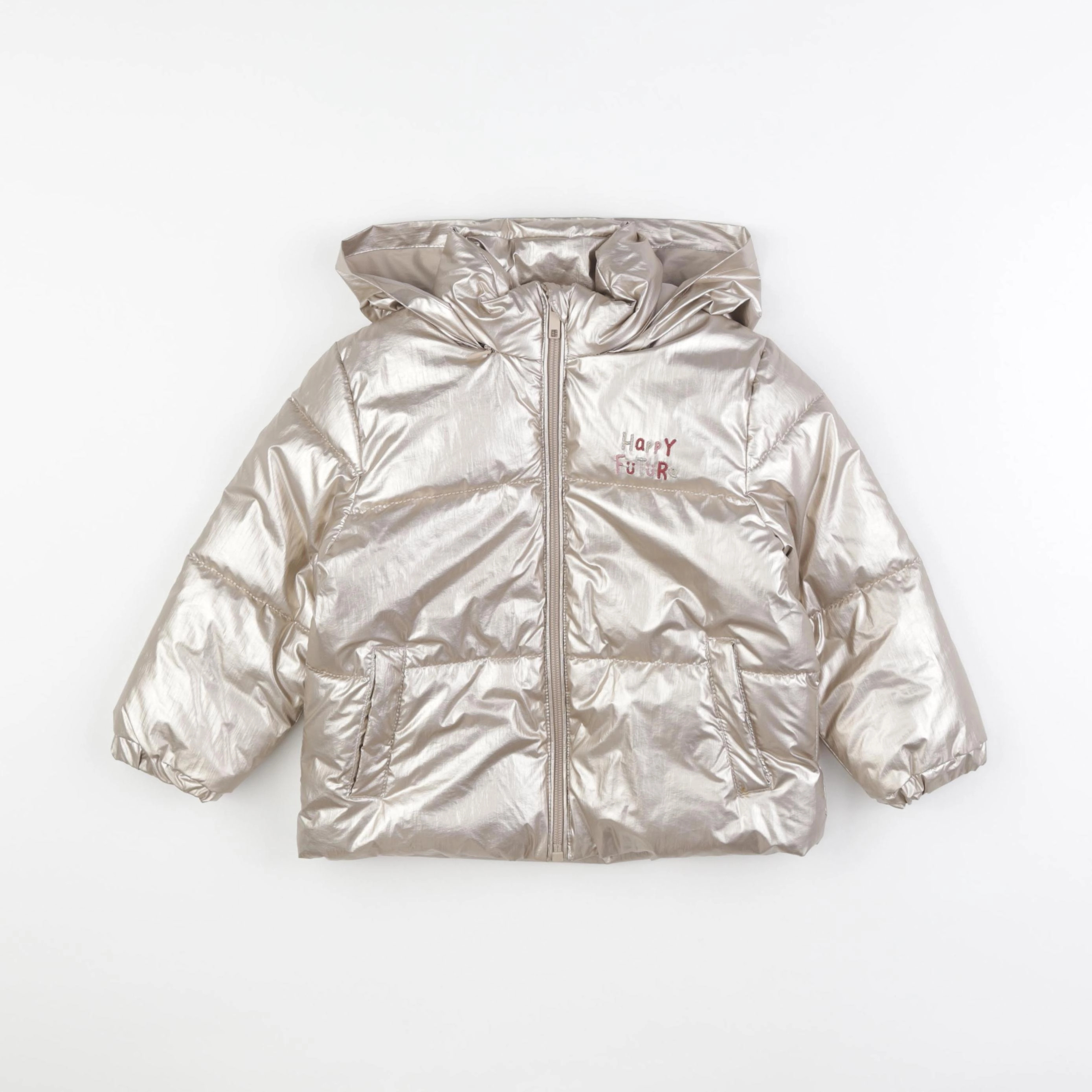 Vertbaudet - doudoune or - 4 ans