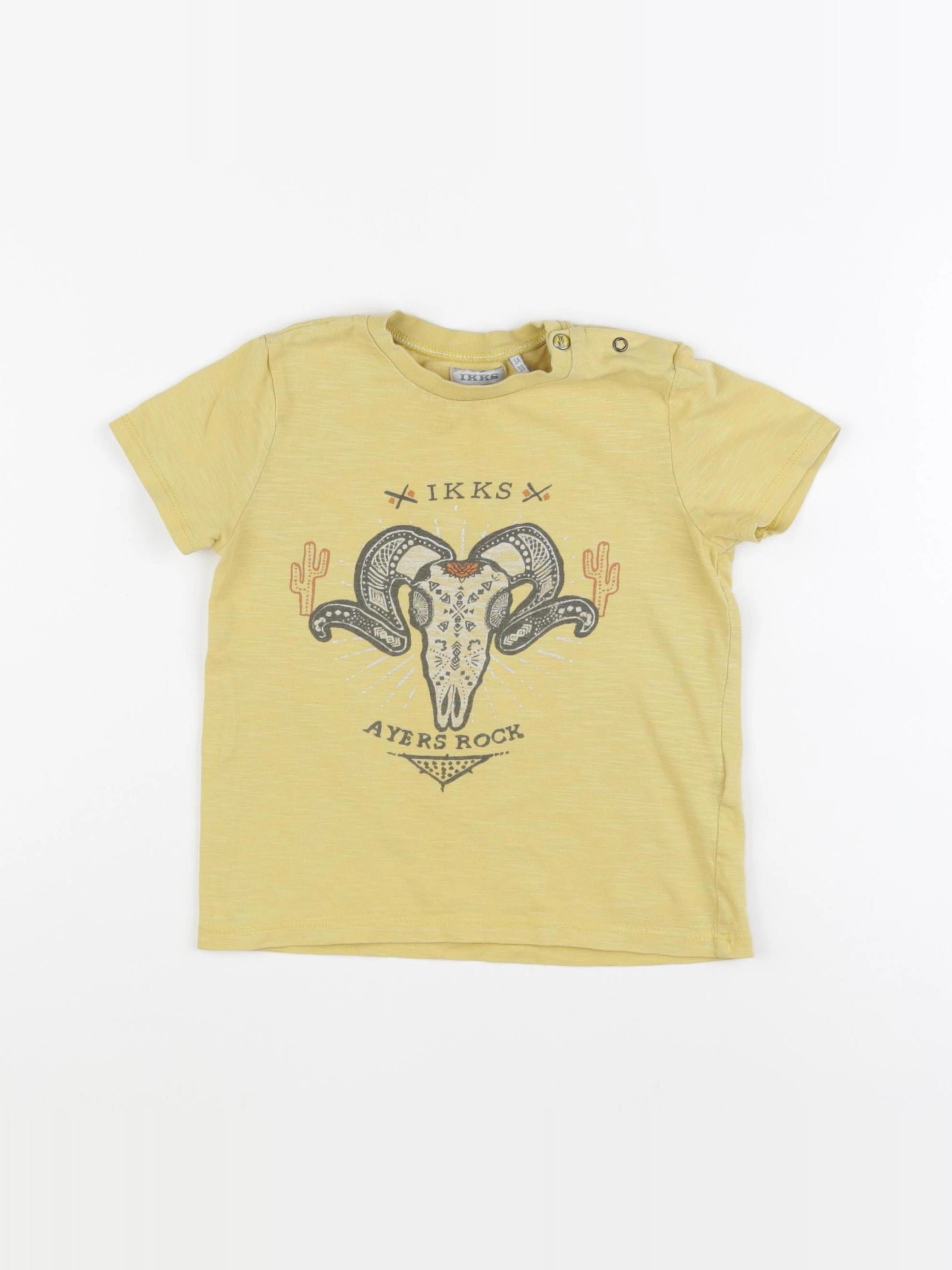 IKKS - tee-shirt jaune - 3 ans