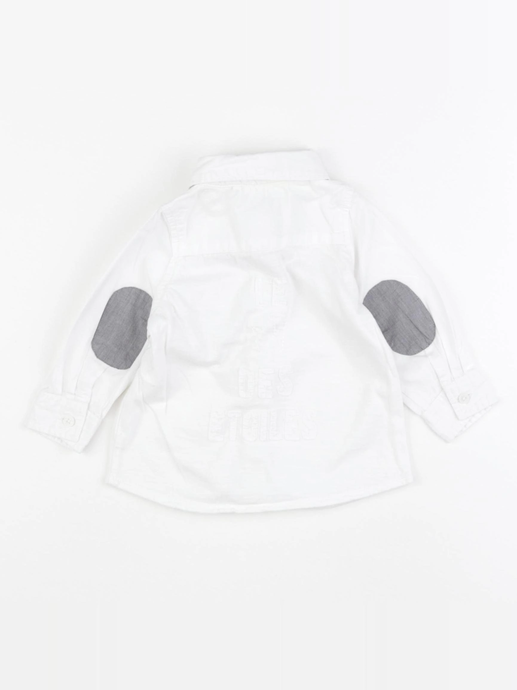 IKKS - chemise imprimé au dos blanc - 6 mois