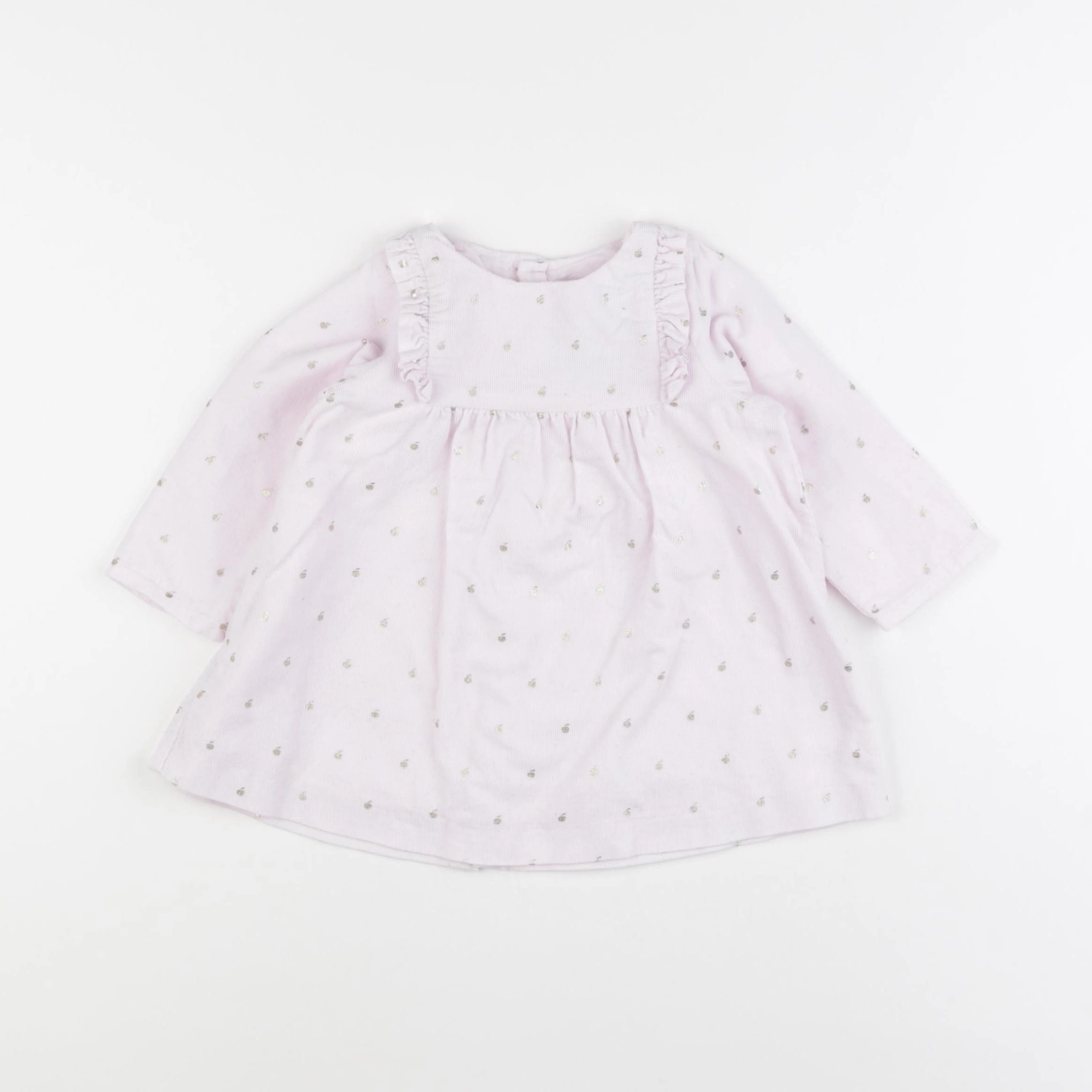 Jacadi - robe rose, or - 12 mois