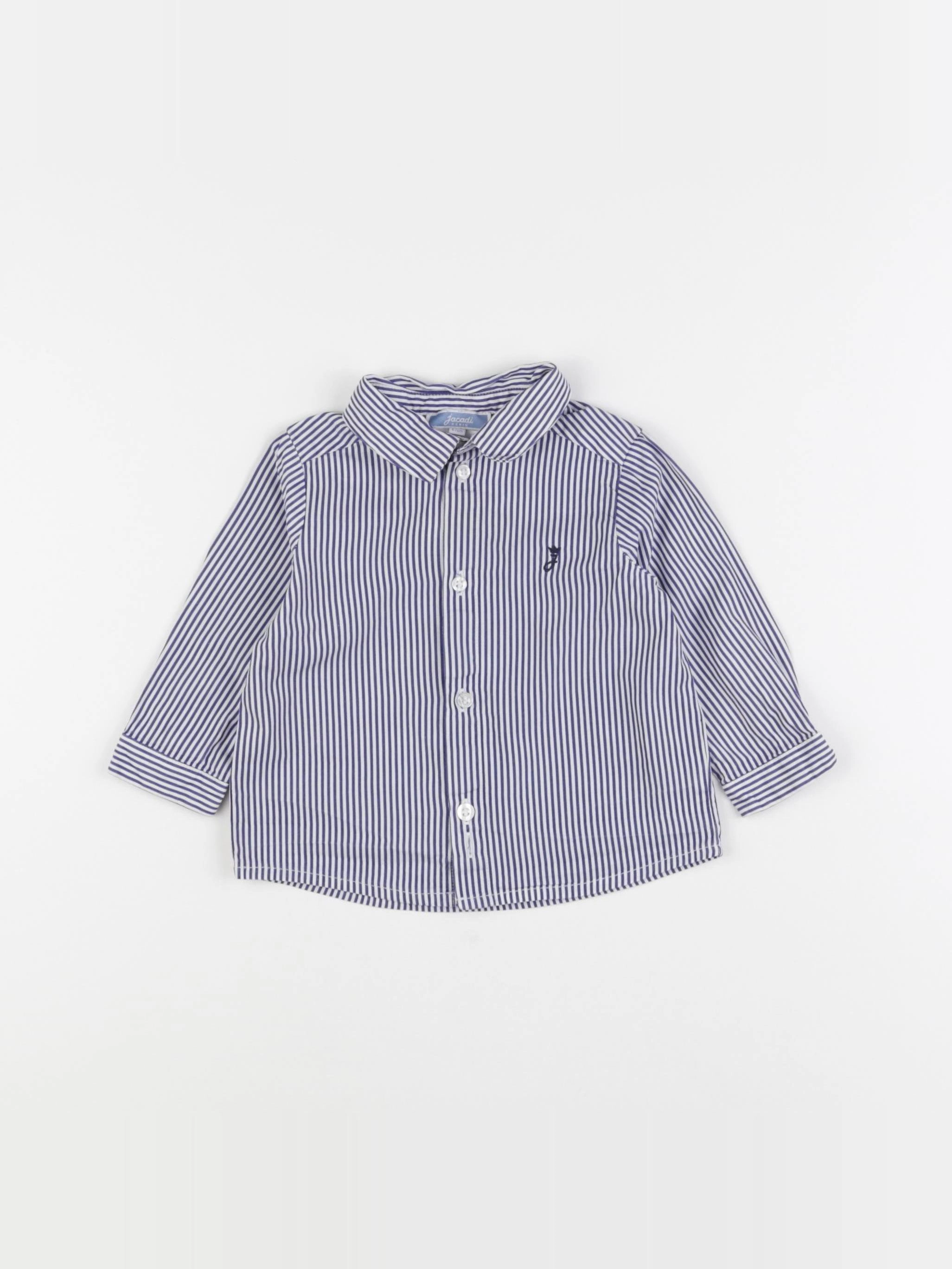 Jacadi - chemise bleu - 6 mois