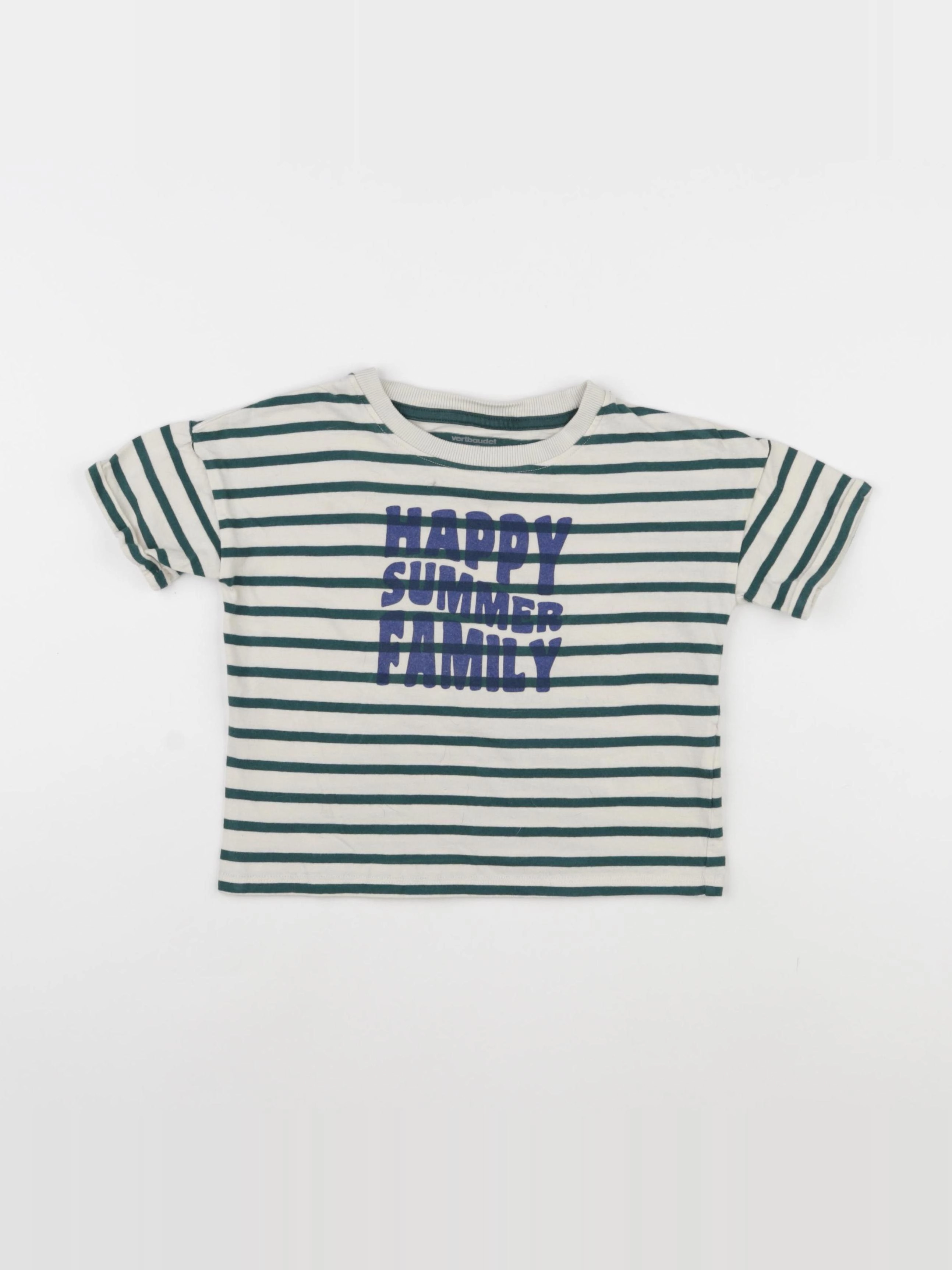 Vertbaudet - tee-shirt vert - 3 ans