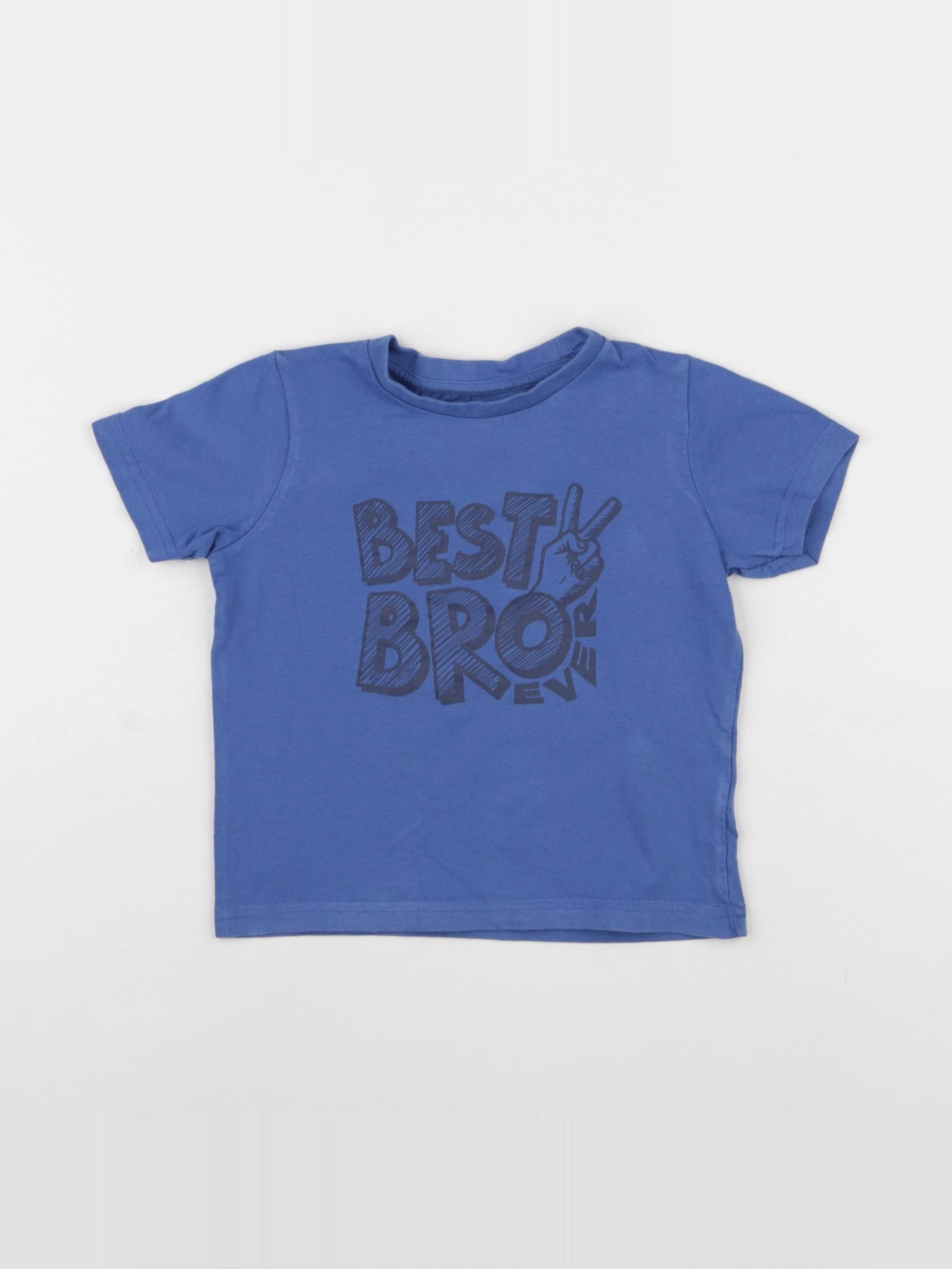 Vertbaudet - tee-shirt bleu - 3 ans