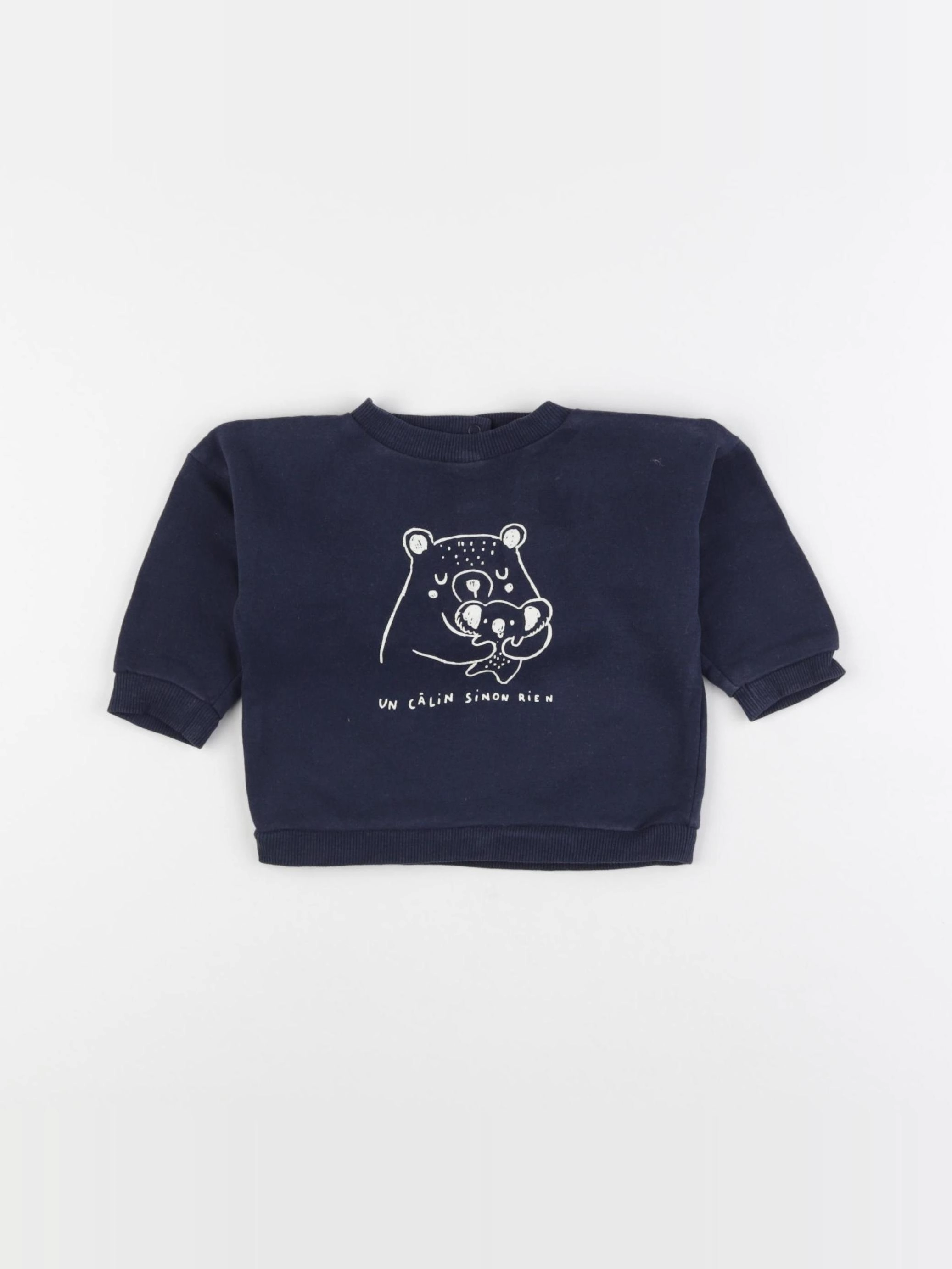 Vertbaudet - sweat bleu - 6 mois