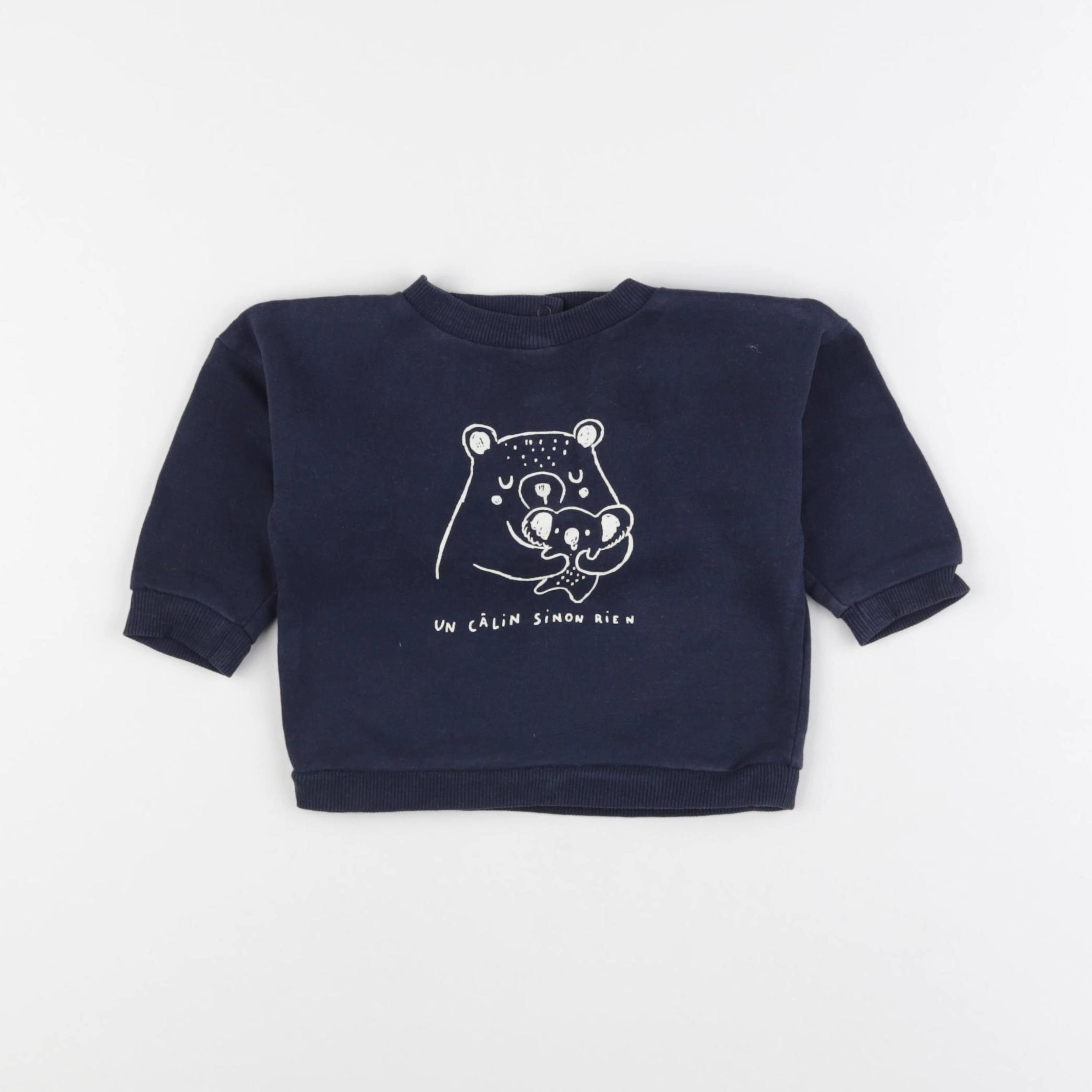 Vertbaudet - sweat bleu - 6 mois