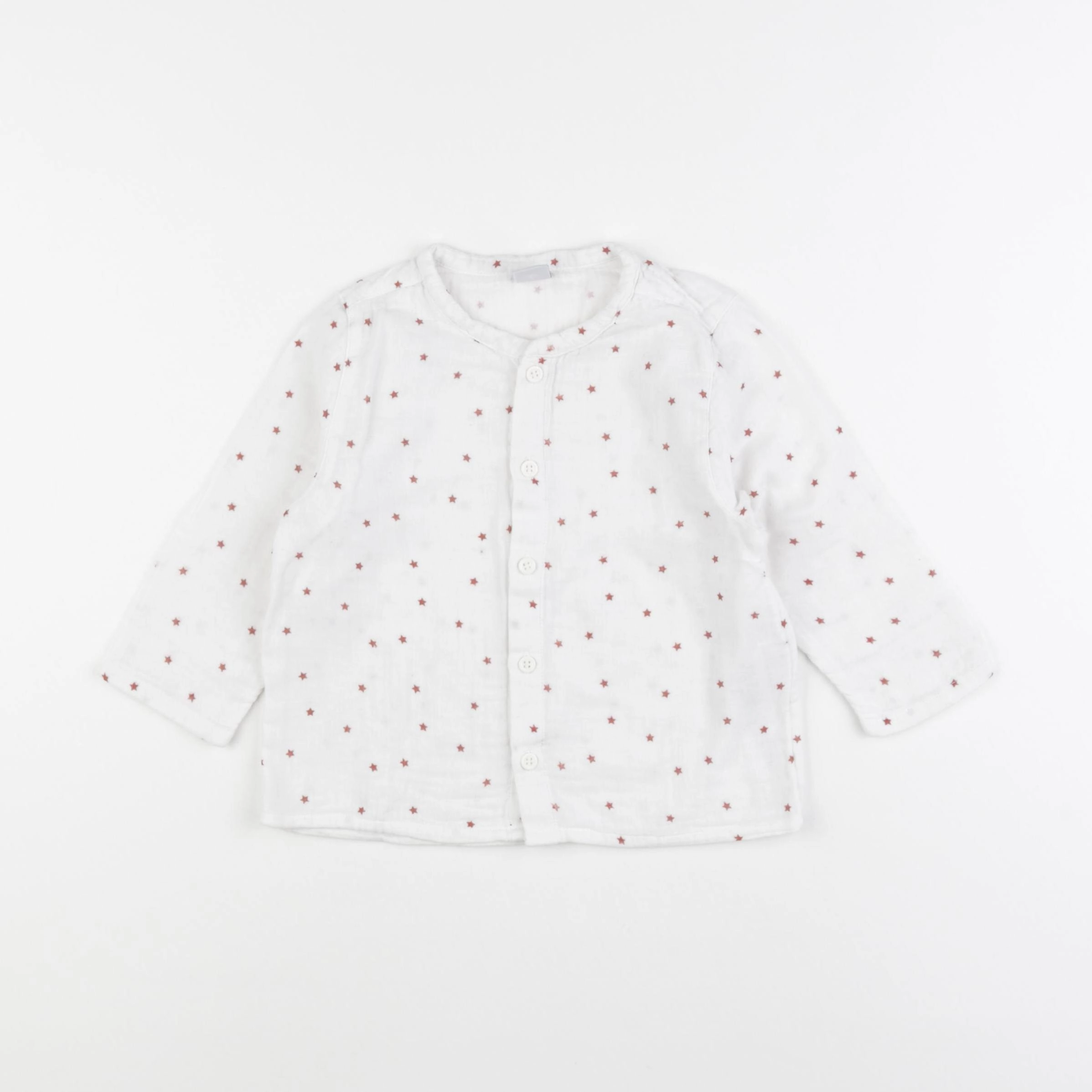 Petit Bateau - chemise blanc - 24 mois