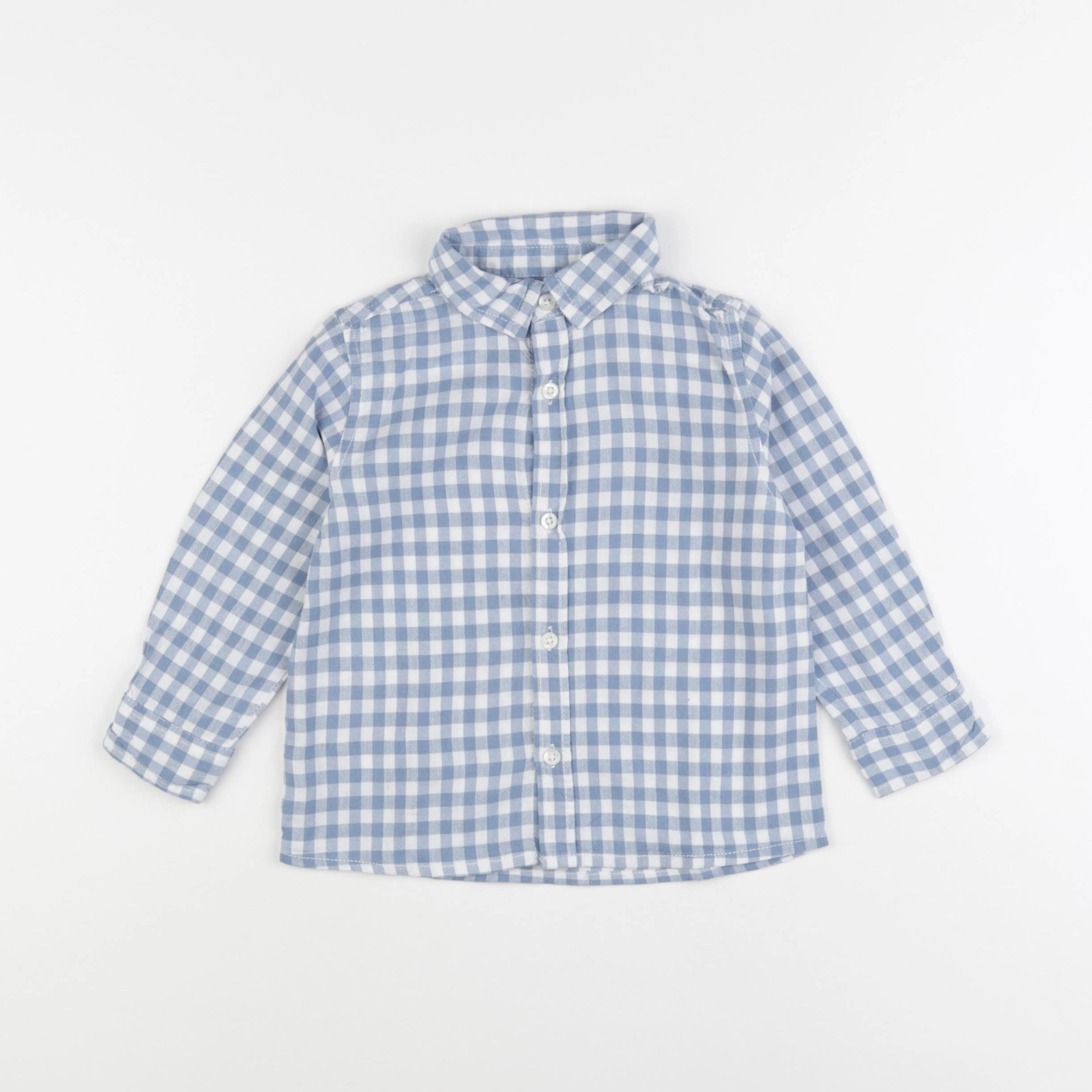 Mango - chemise bleu - 18/24 mois
