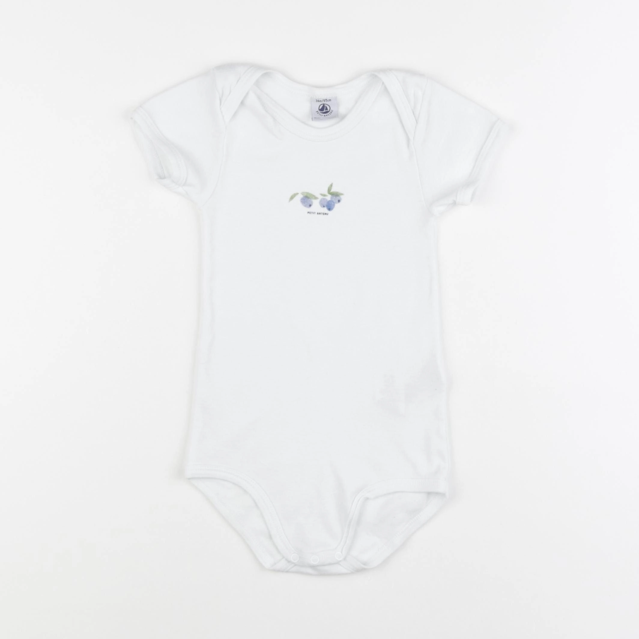 Petit Bateau - body blanc - 36 mois
