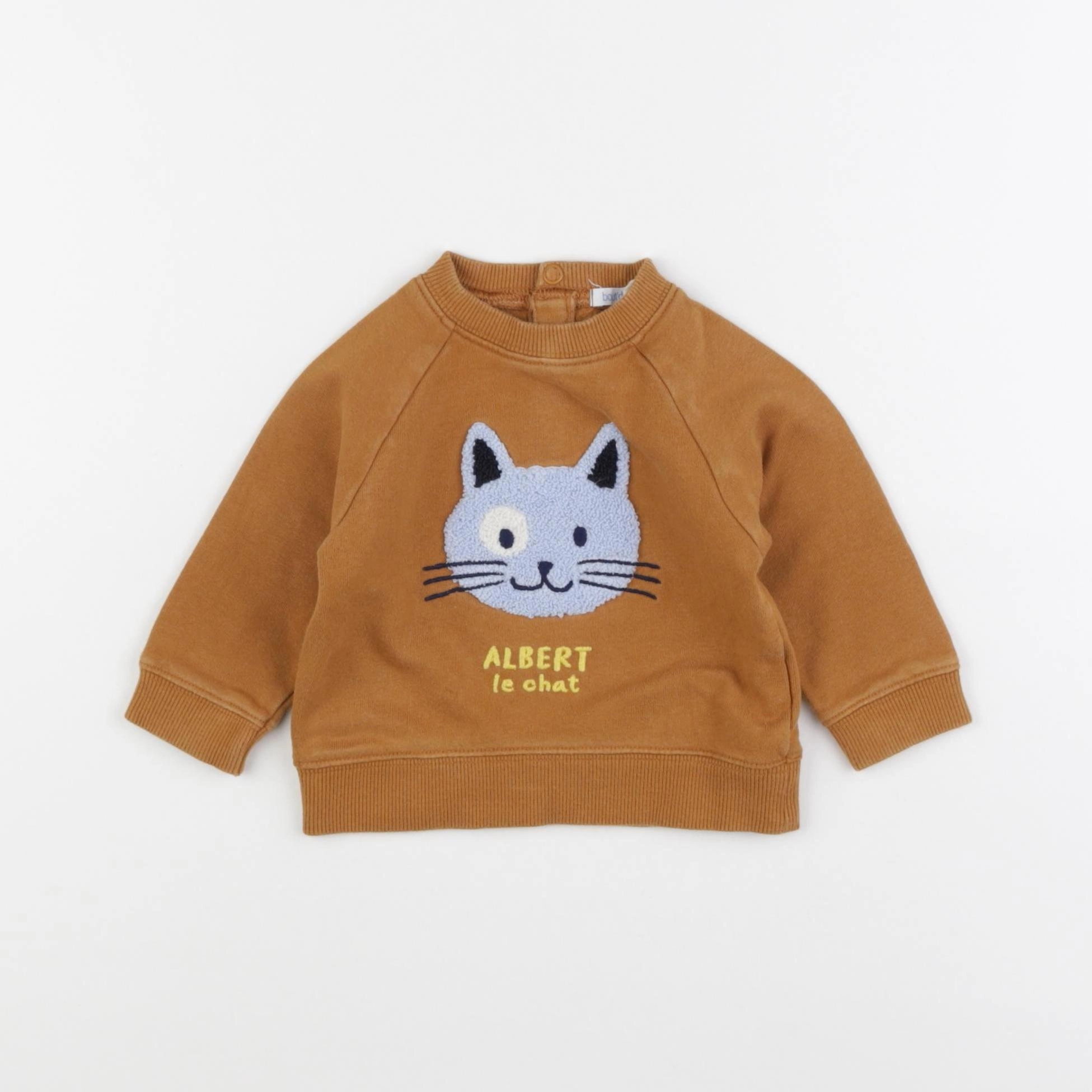 Boutchou - sweat marron - 9 mois