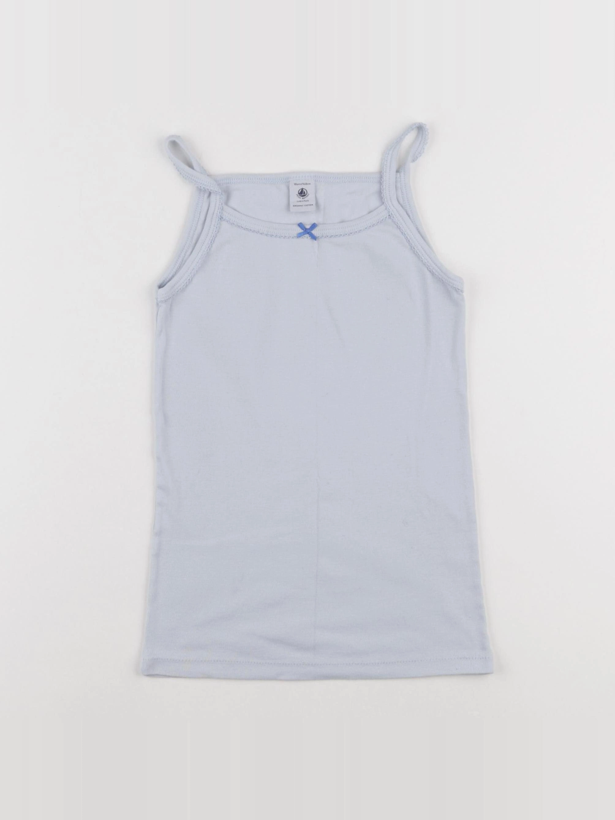 Petit Bateau - maillot de corps bleu - 10 ans