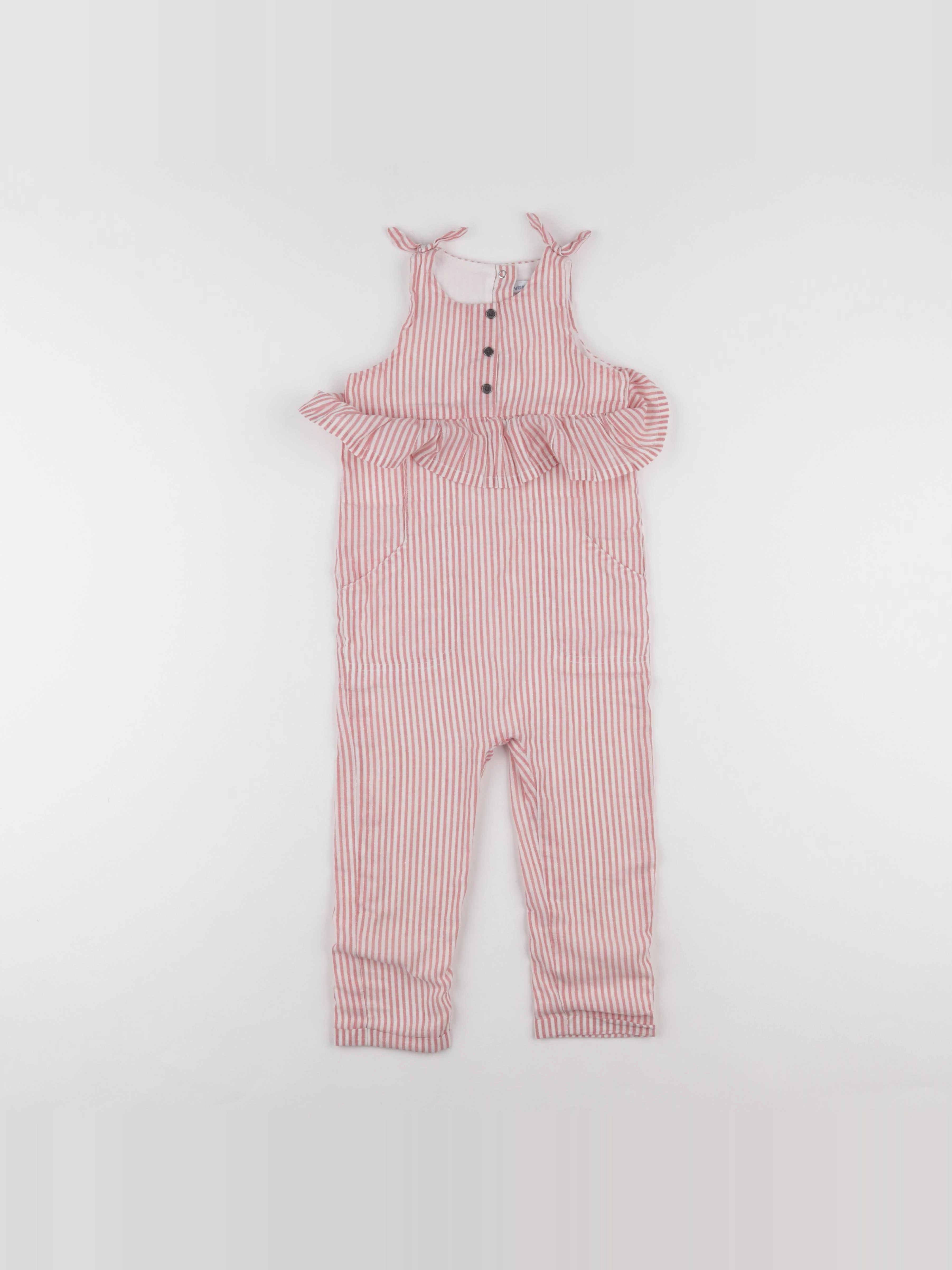Vertbaudet - combinaison blanc, rose - 3 ans
