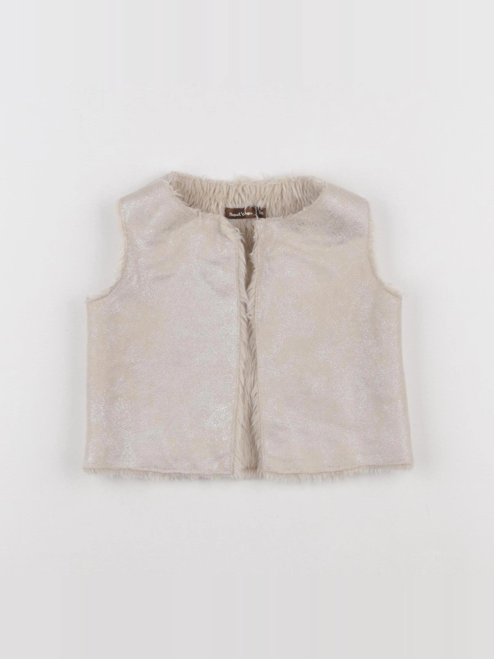 Boutchou - gilet or, beige - 12 mois
