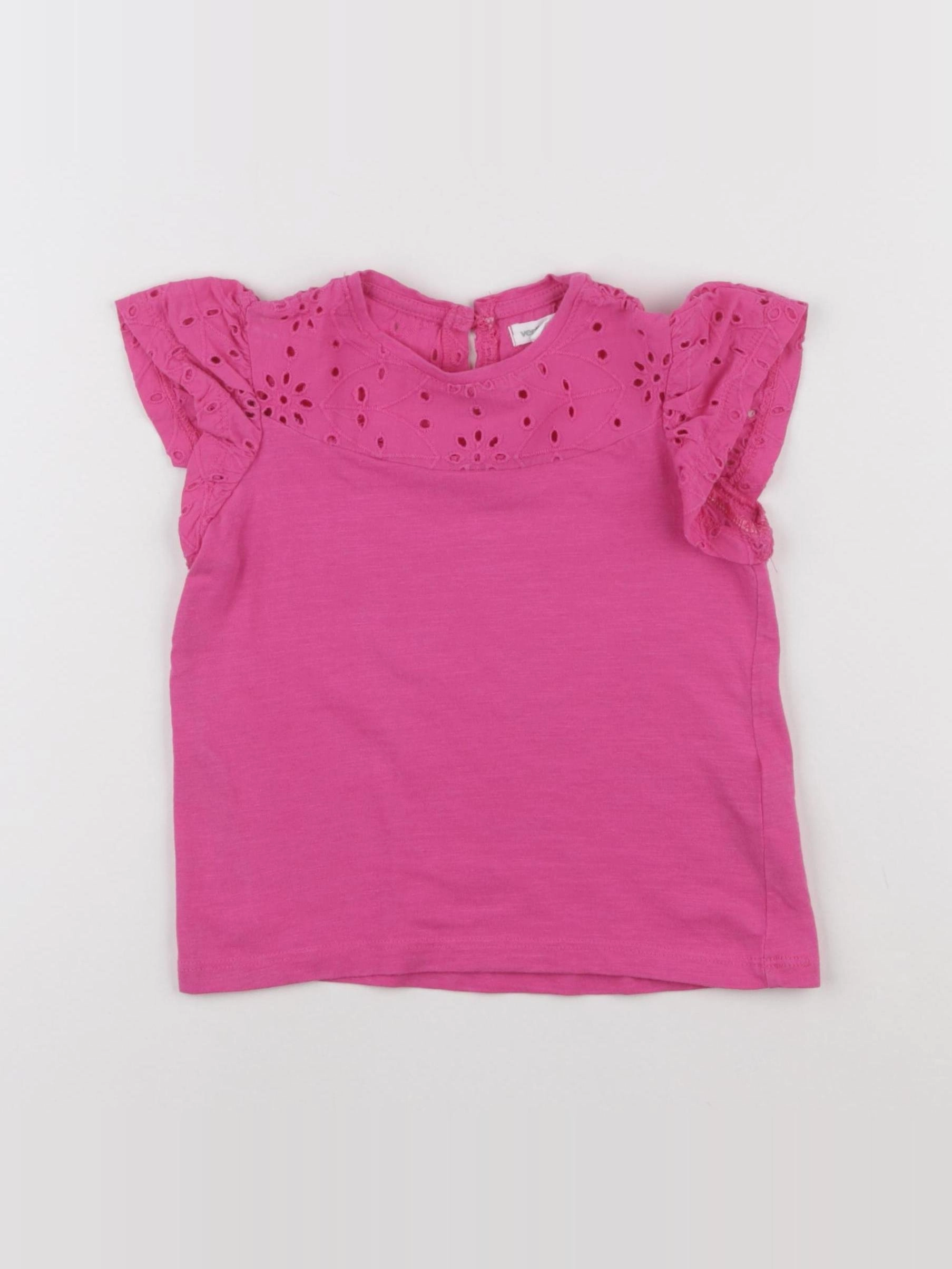 Vertbaudet - tee-shirt rose - 3 ans