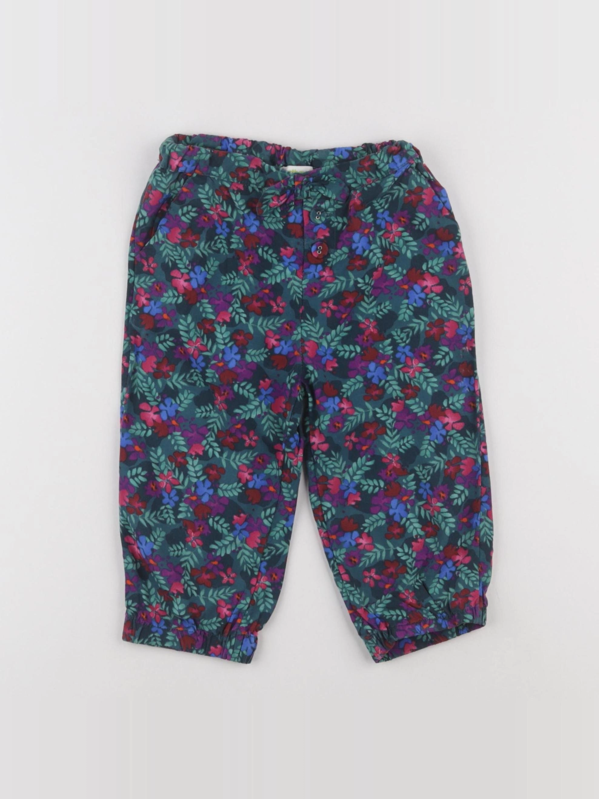 Vertbaudet - pantalon vert - 4 ans