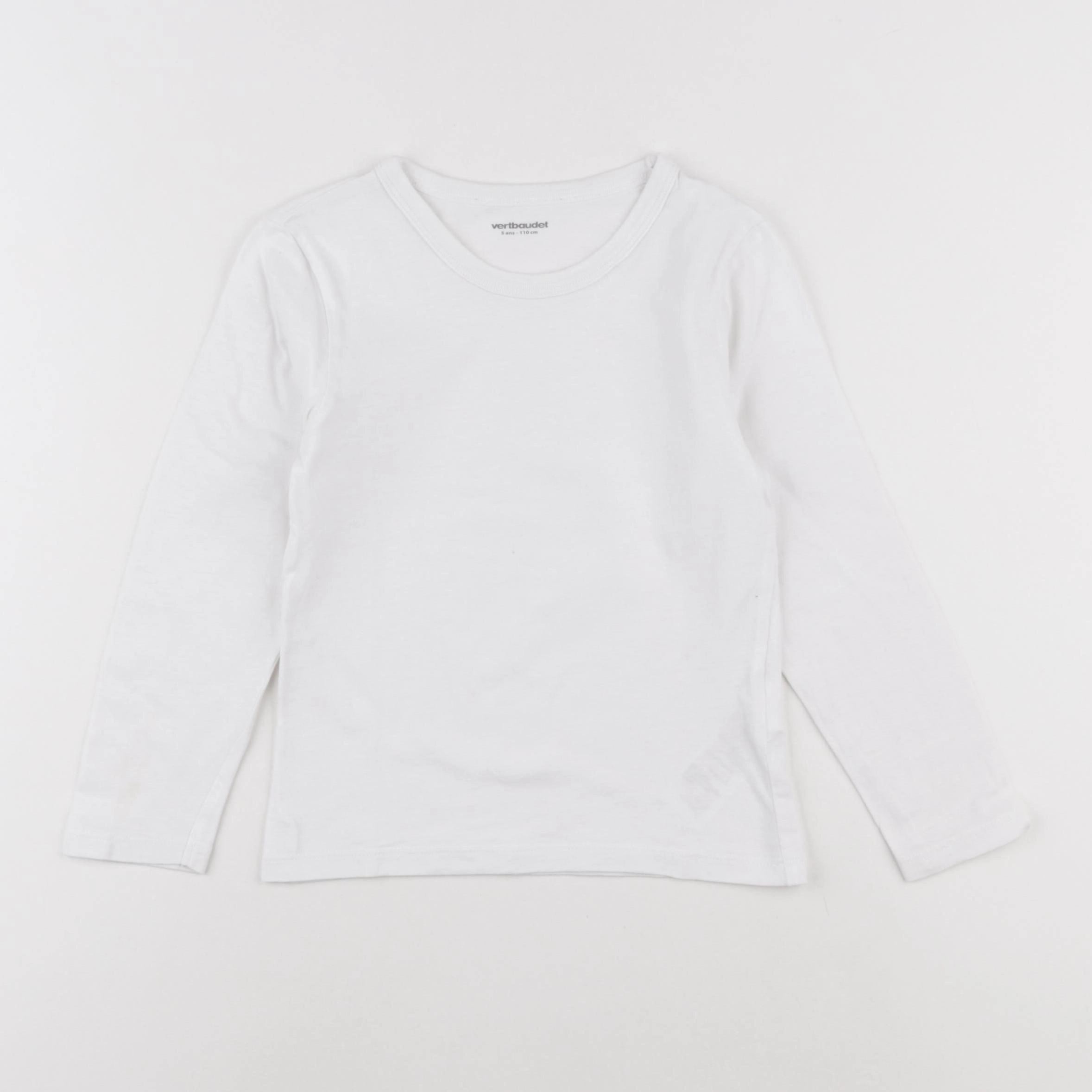 Vertbaudet - tee-shirt blanc - 5 ans