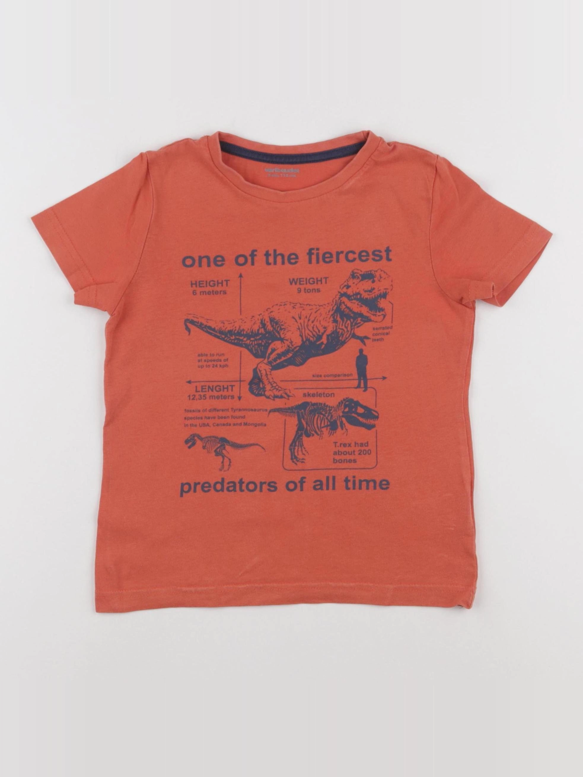 Vertbaudet - tee-shirt orange - 5 ans