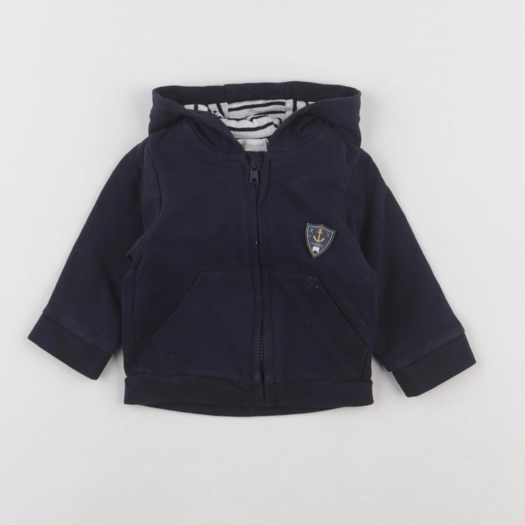 Vertbaudet - gilet bleu - 3 mois