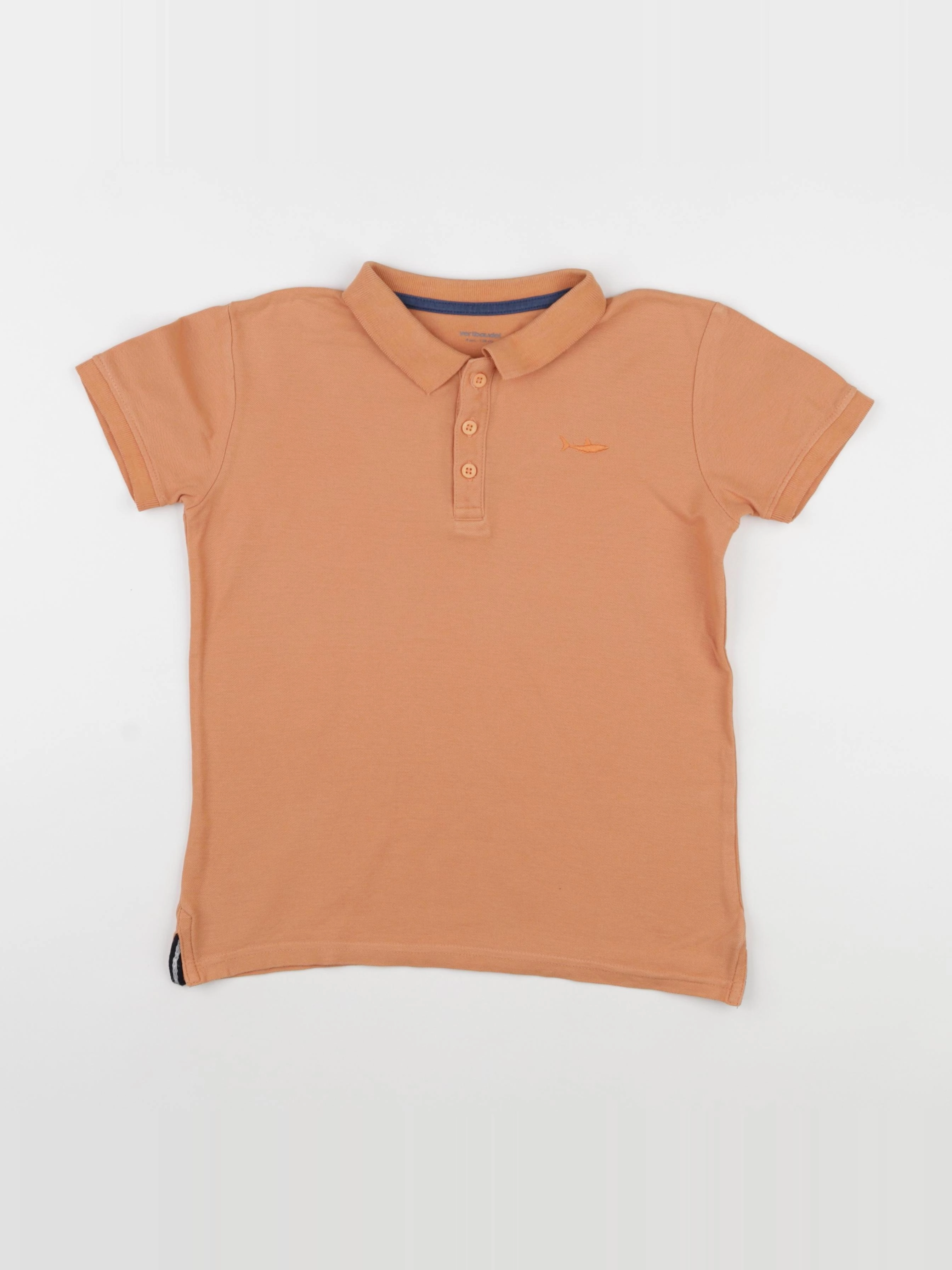 Vertbaudet - polo orange - 8 ans