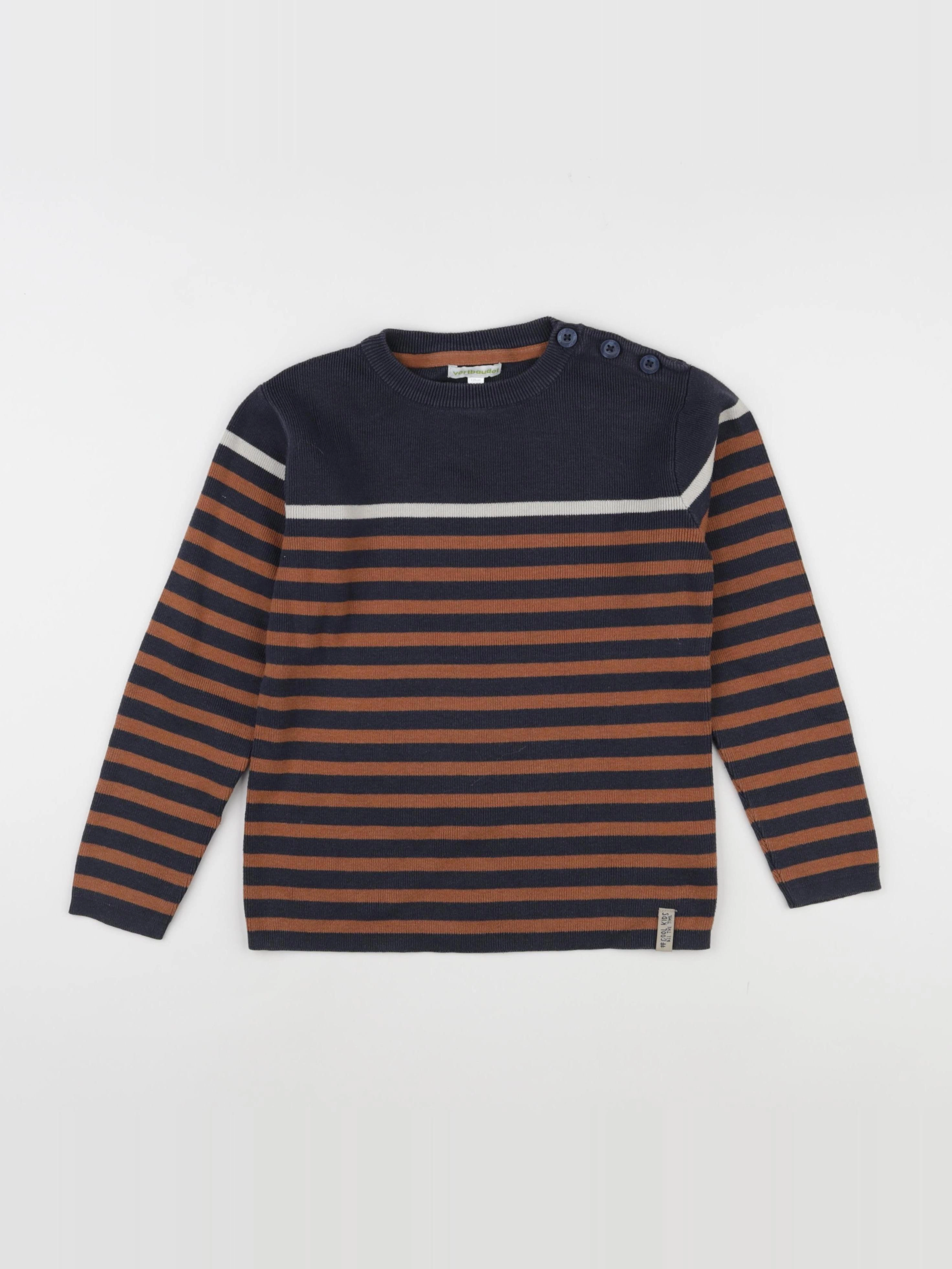 Vertbaudet - pull bleu - 8 ans