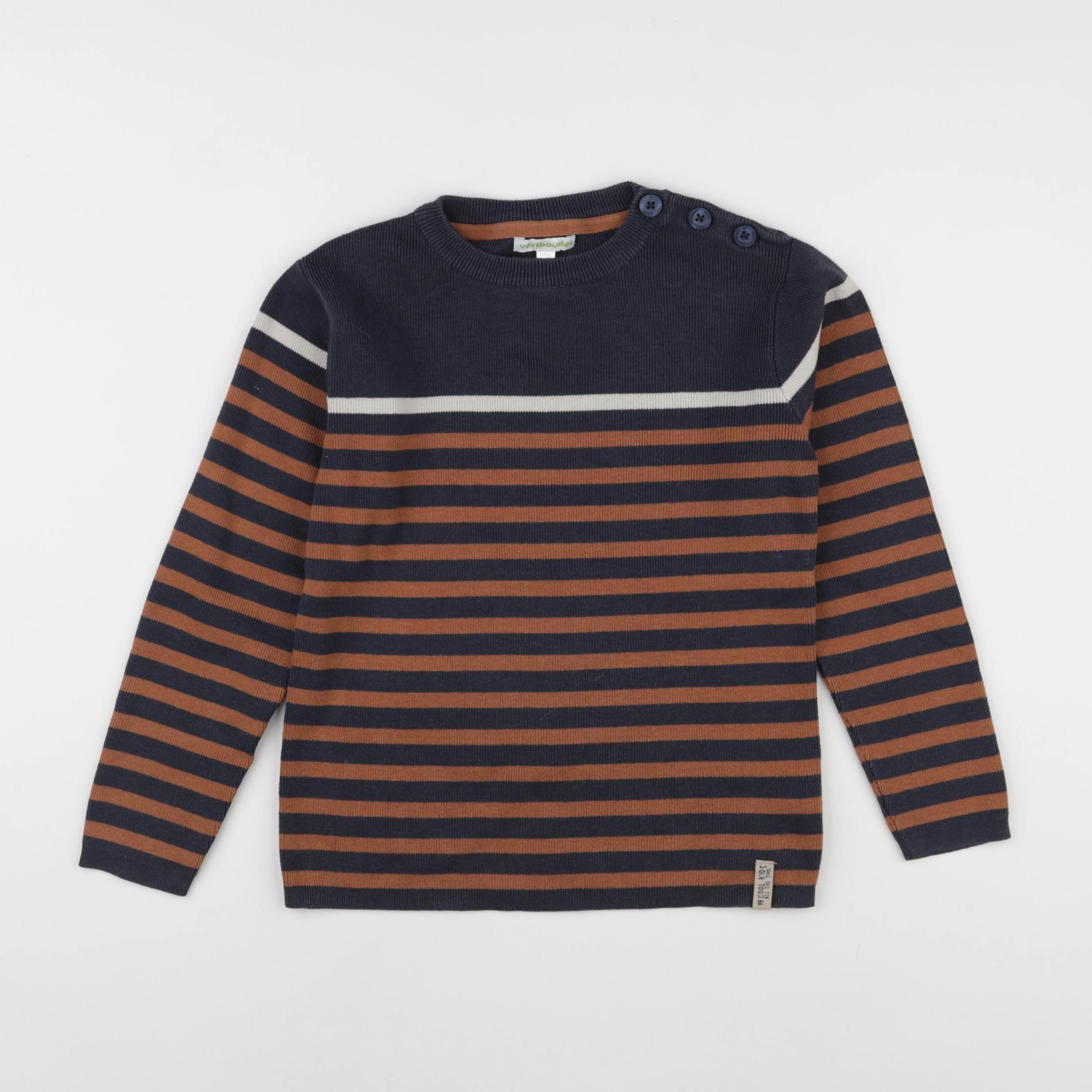 Vertbaudet - pull bleu - 8 ans