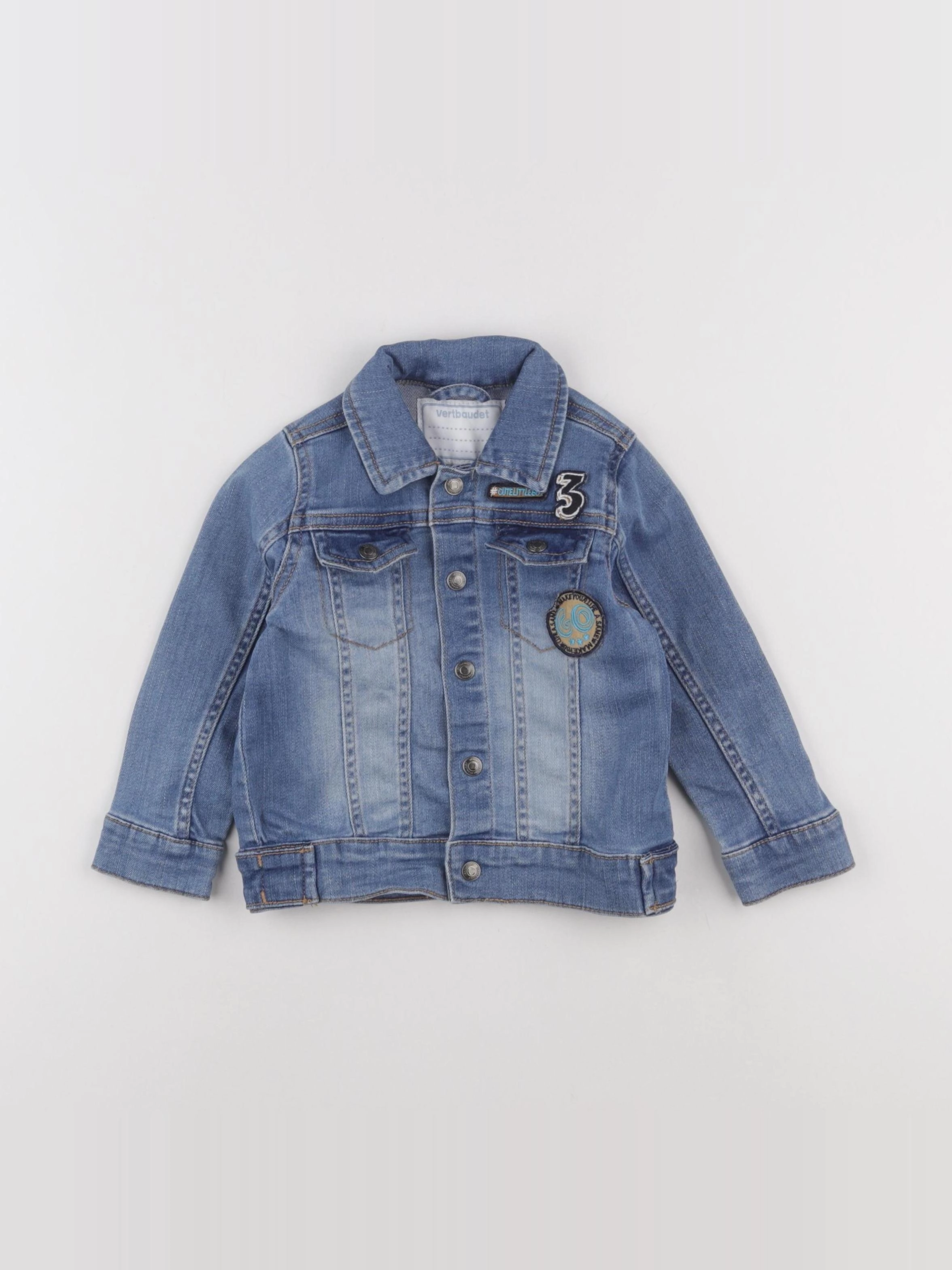 Vertbaudet - veste bleu - 24 mois