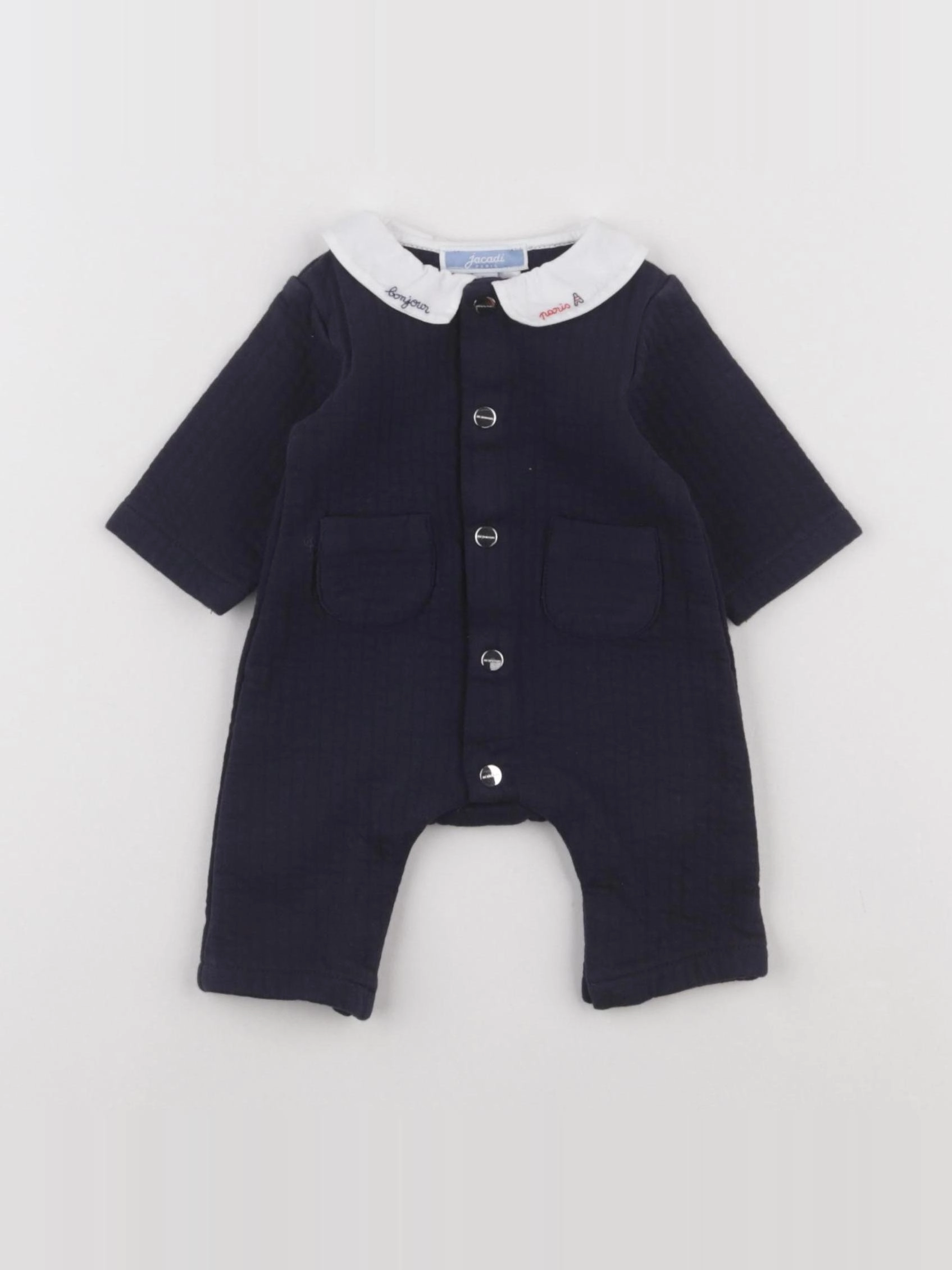 Jacadi - combinaison bleu - 1 mois