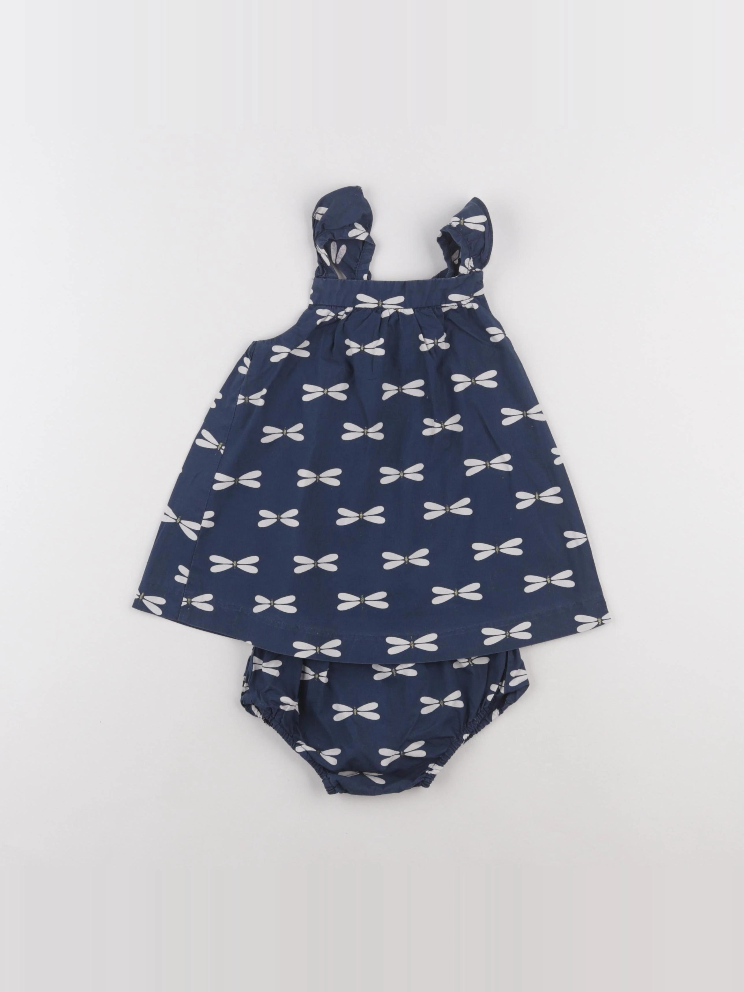 Jacadi - robe bleu - 12 mois