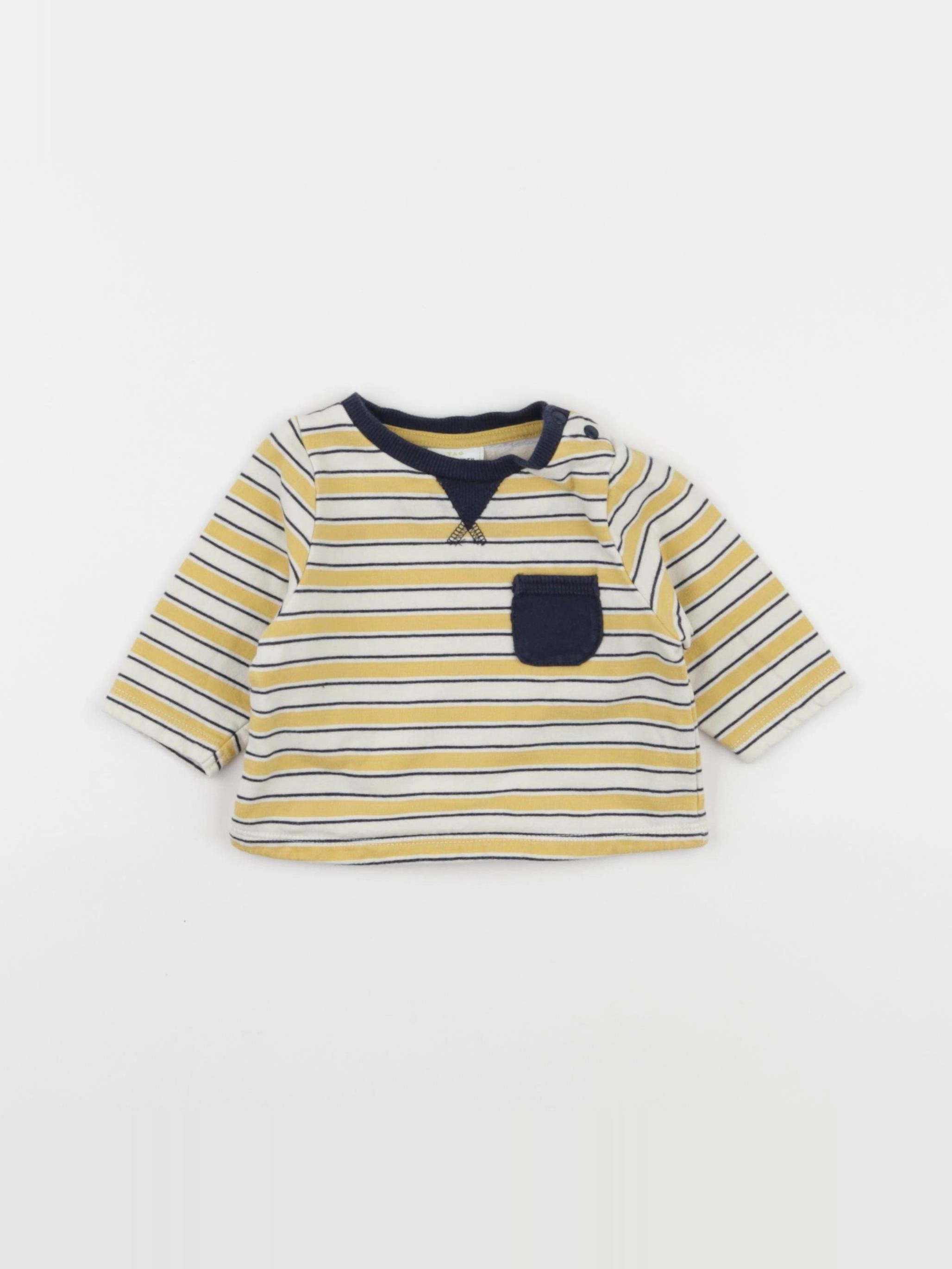 Tape à l'oeil - sweat jaune - 3 mois