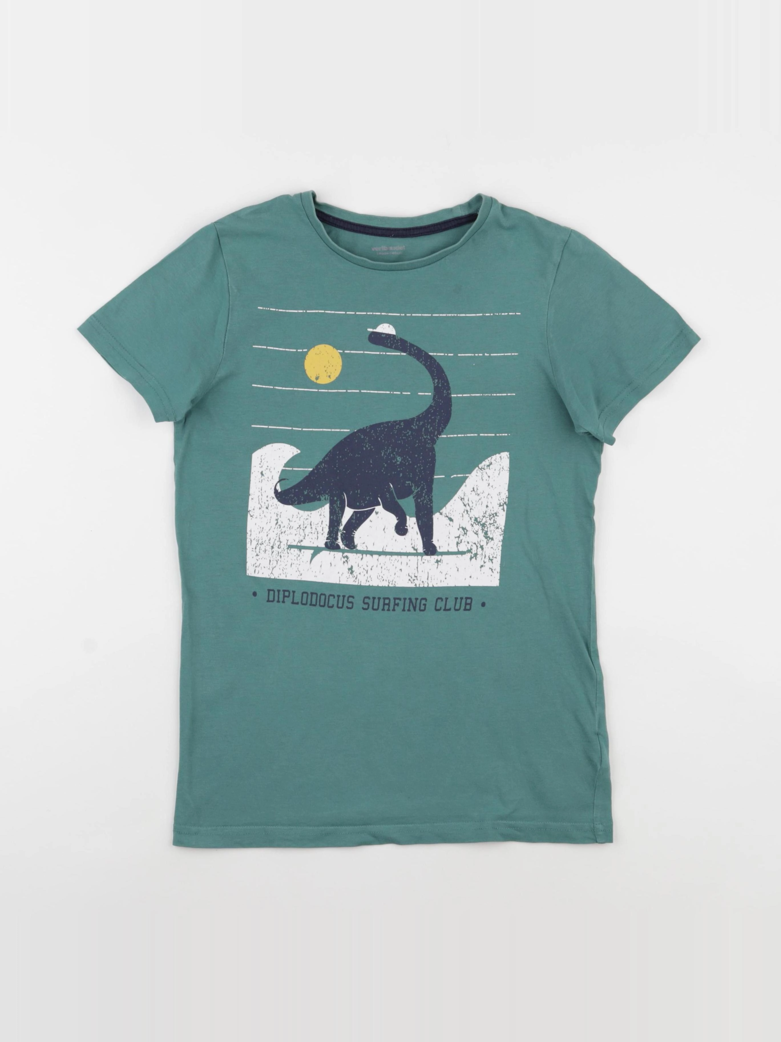 Vertbaudet - tee-shirt vert - 10 ans