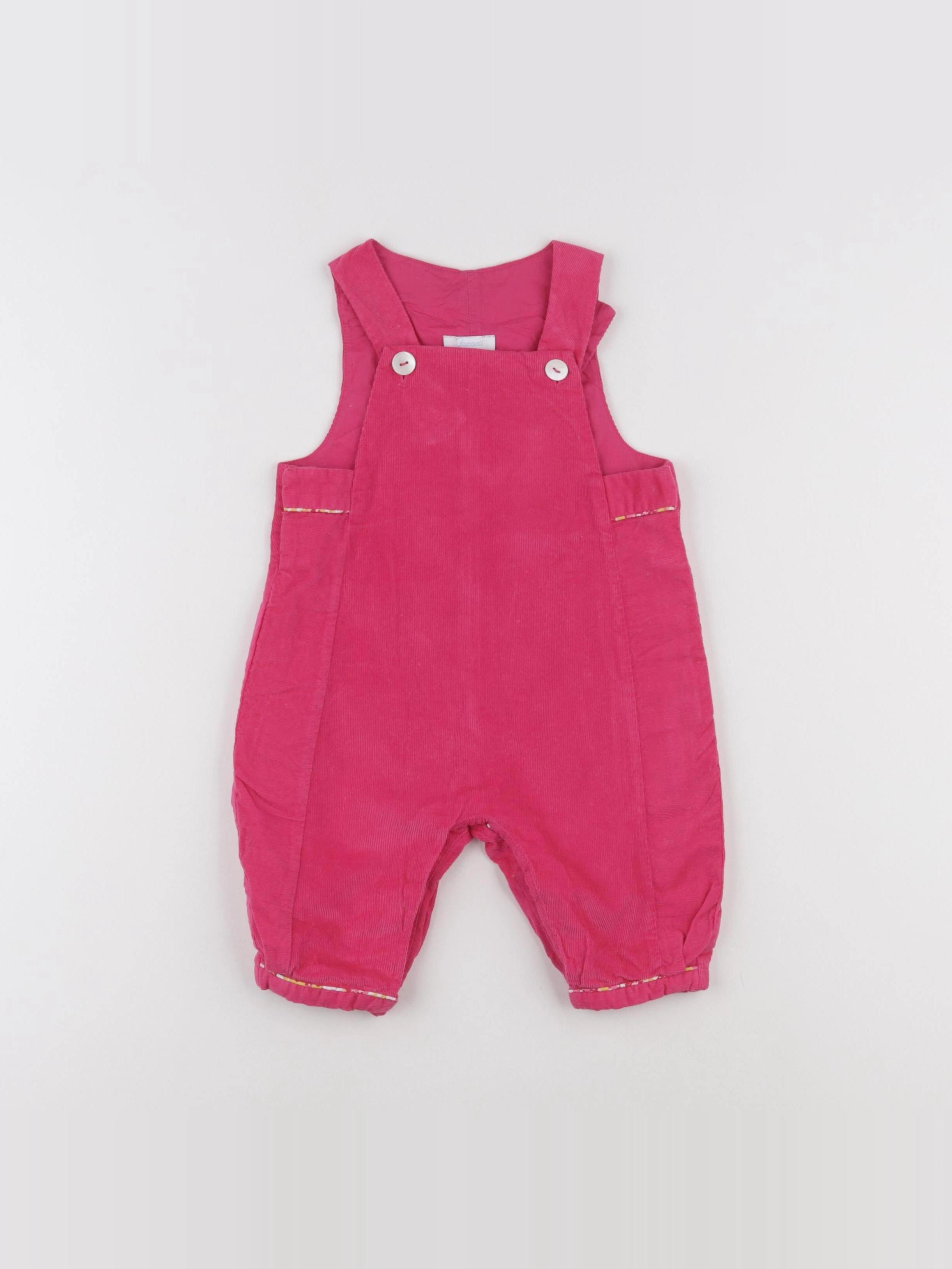 Jacadi - salopette rose - 6 mois