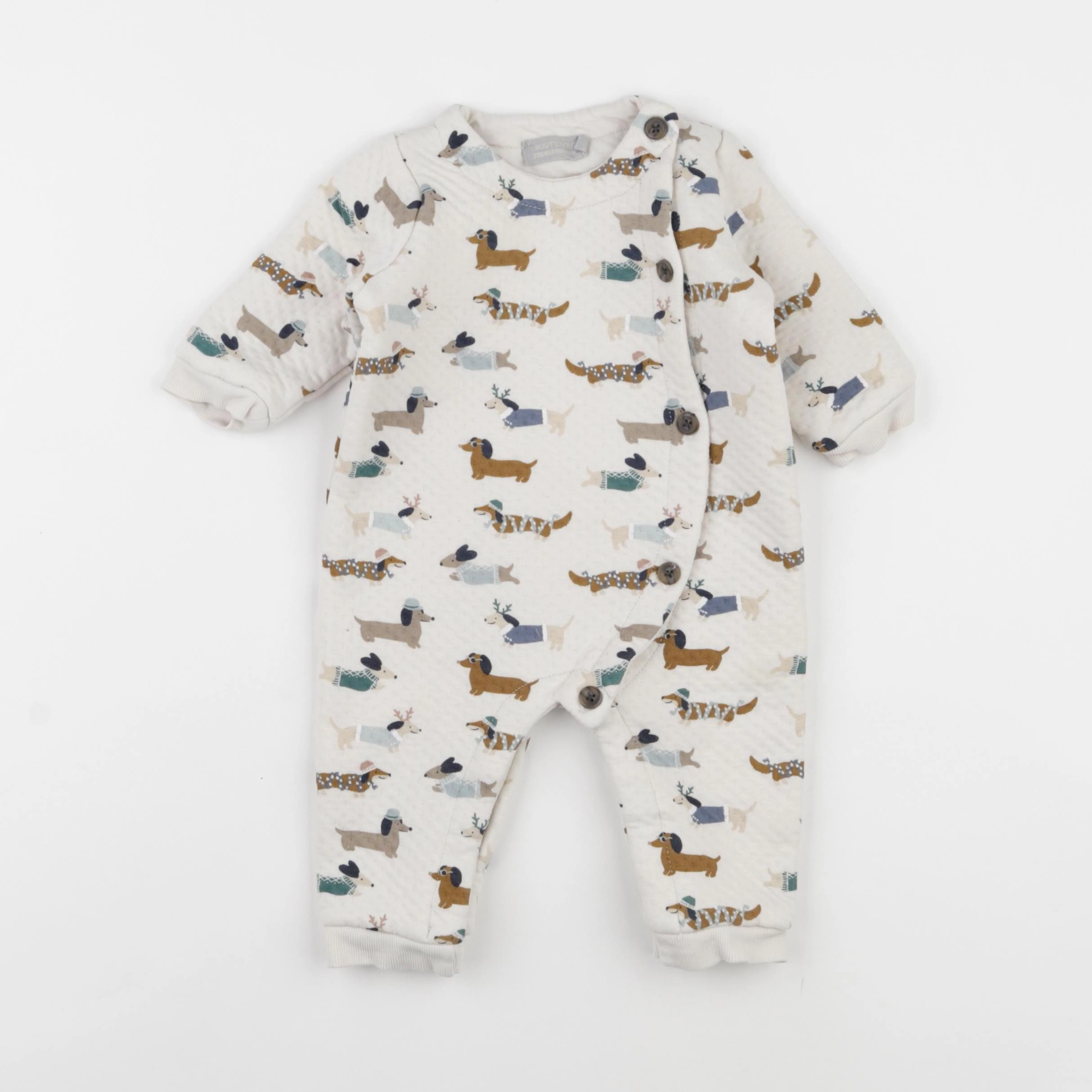 Boutchou - pyjama coton beige - 6 mois