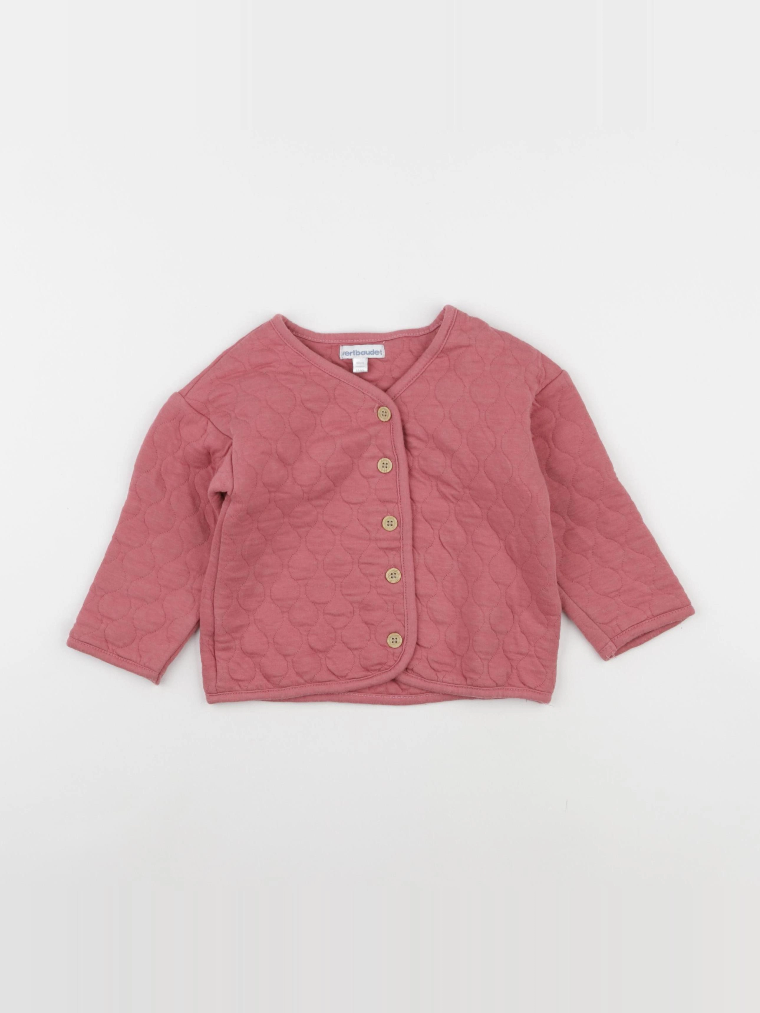 Vertbaudet - veste rose - 2 ans