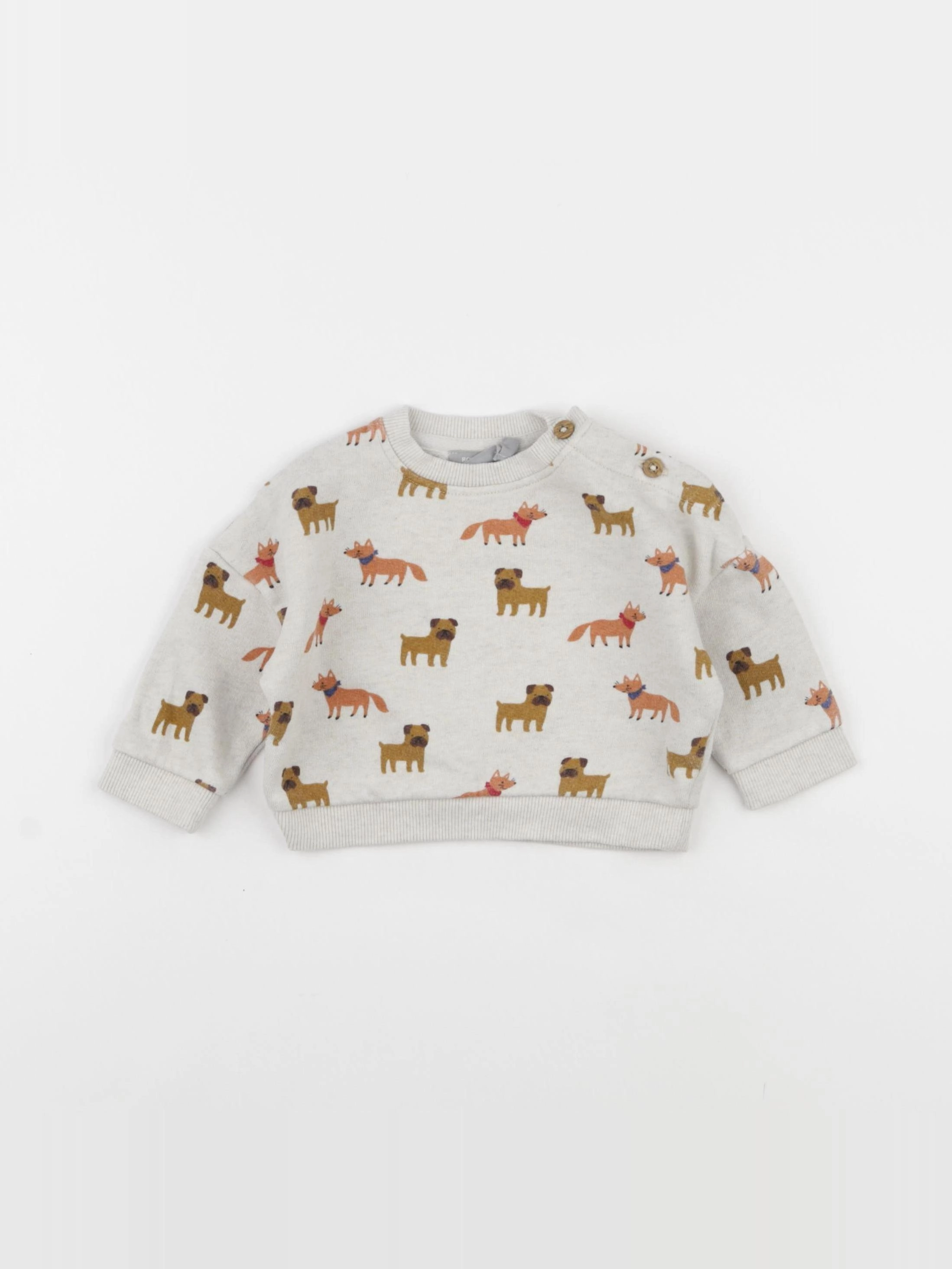 Boutchou - sweat gris - 6 mois