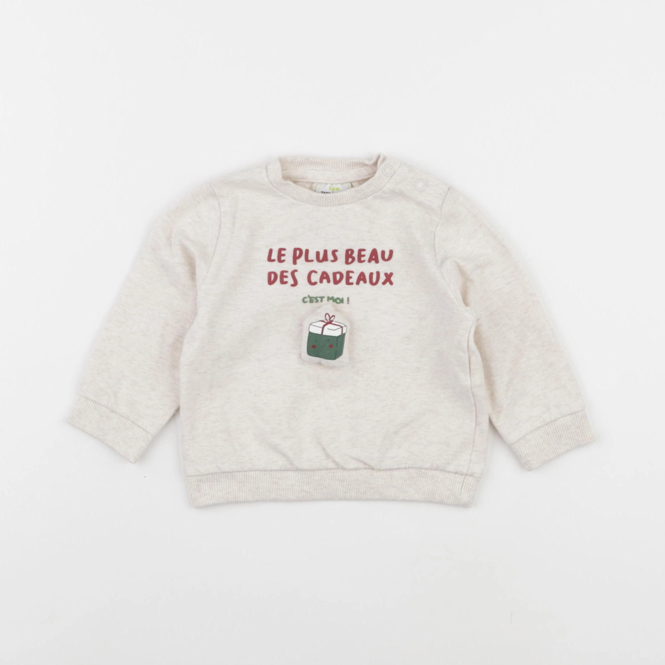 Tape à l'oeil - sweat beige - 6 mois