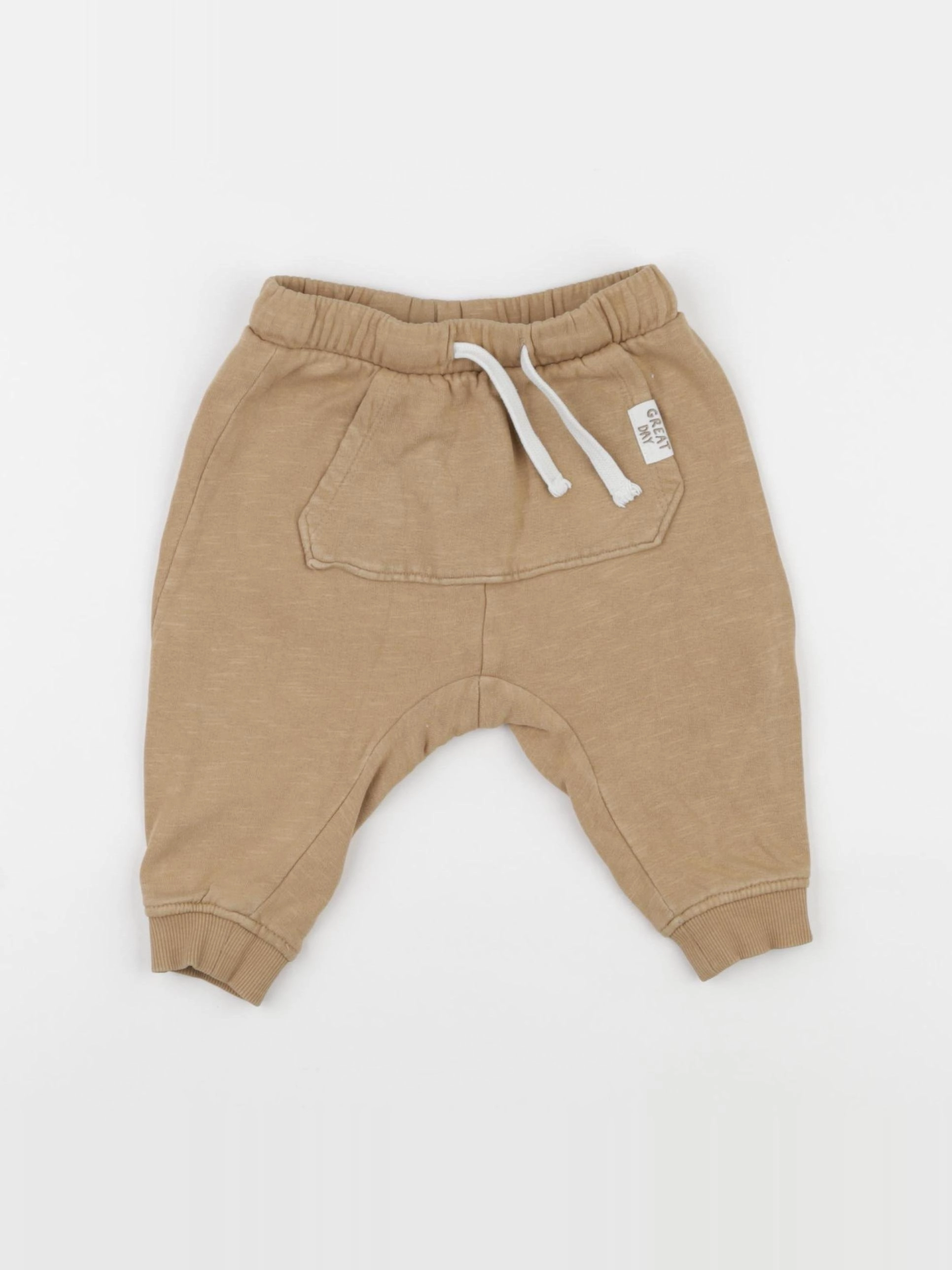 H&M - jogging marron - 6/9 mois