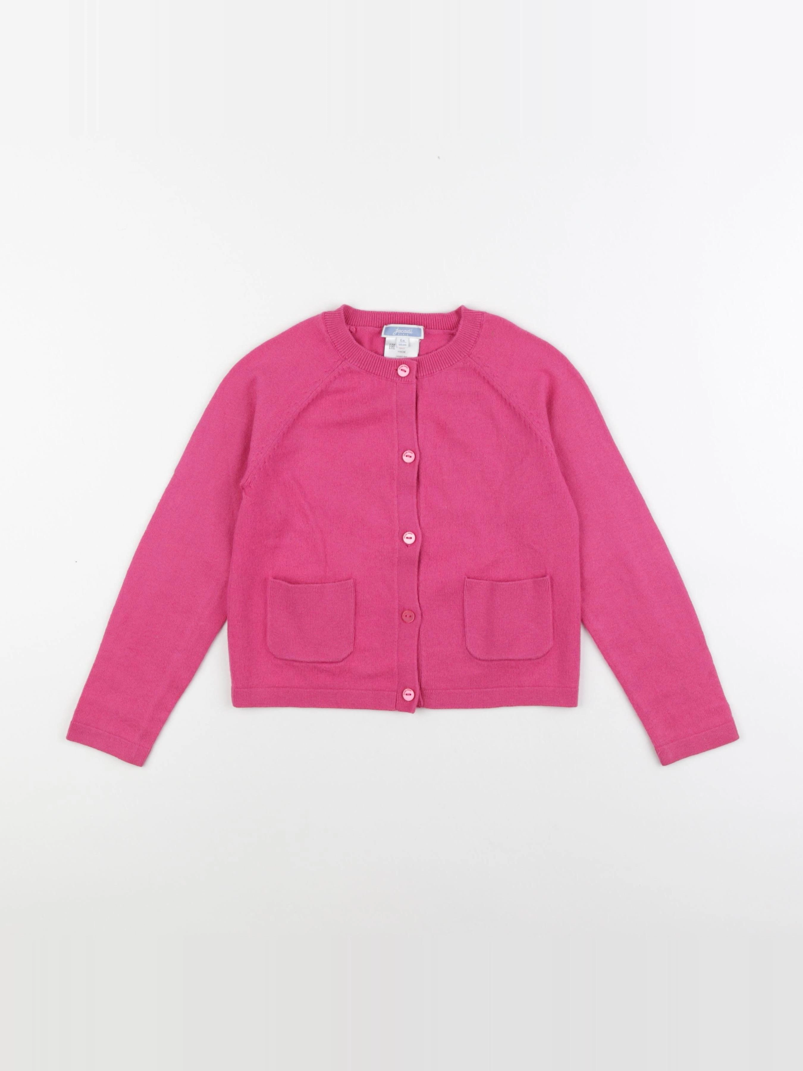 Jacadi - gilet rose - 6 ans