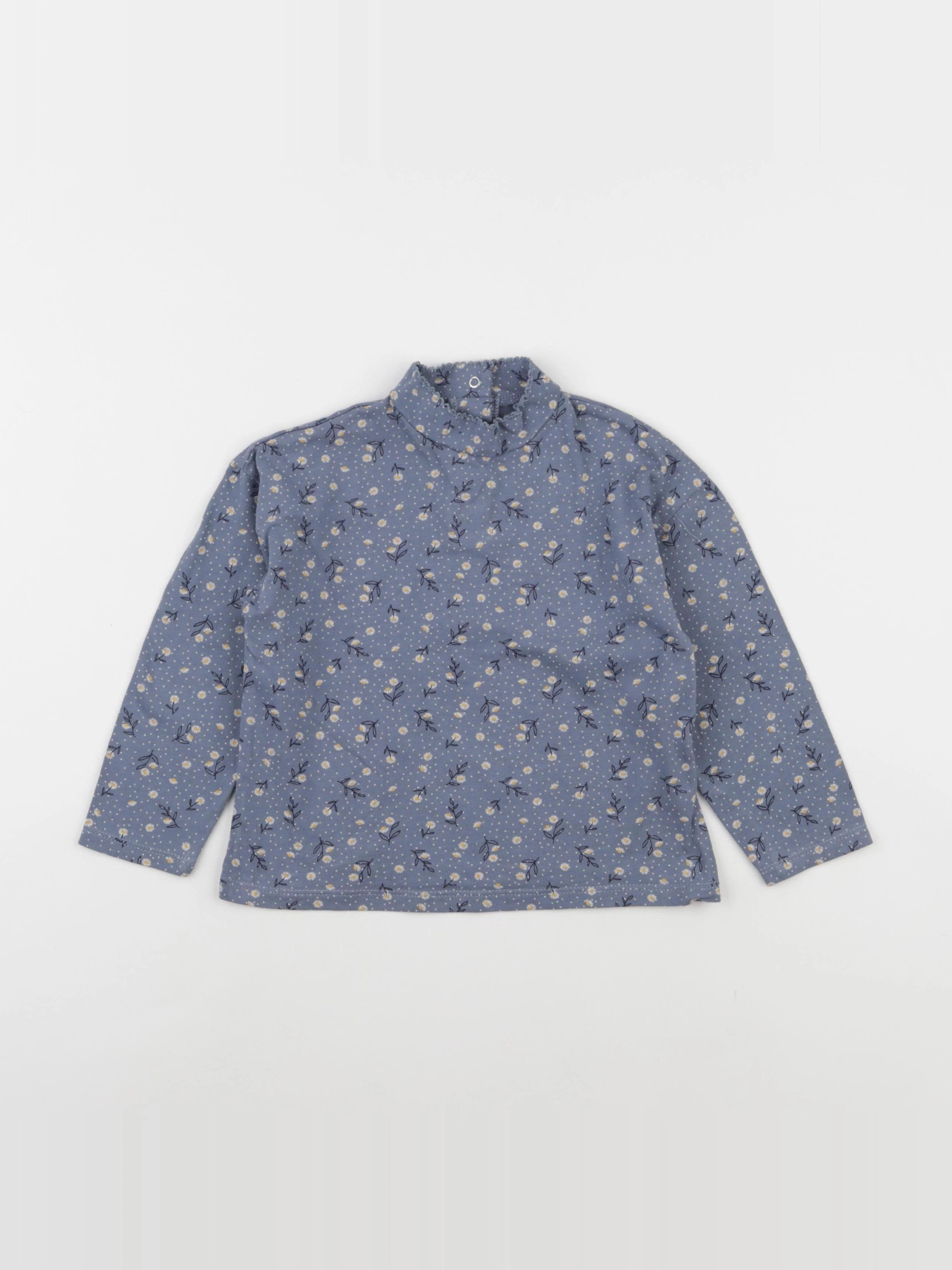 Vertbaudet - tee-shirt bleu - 4 ans